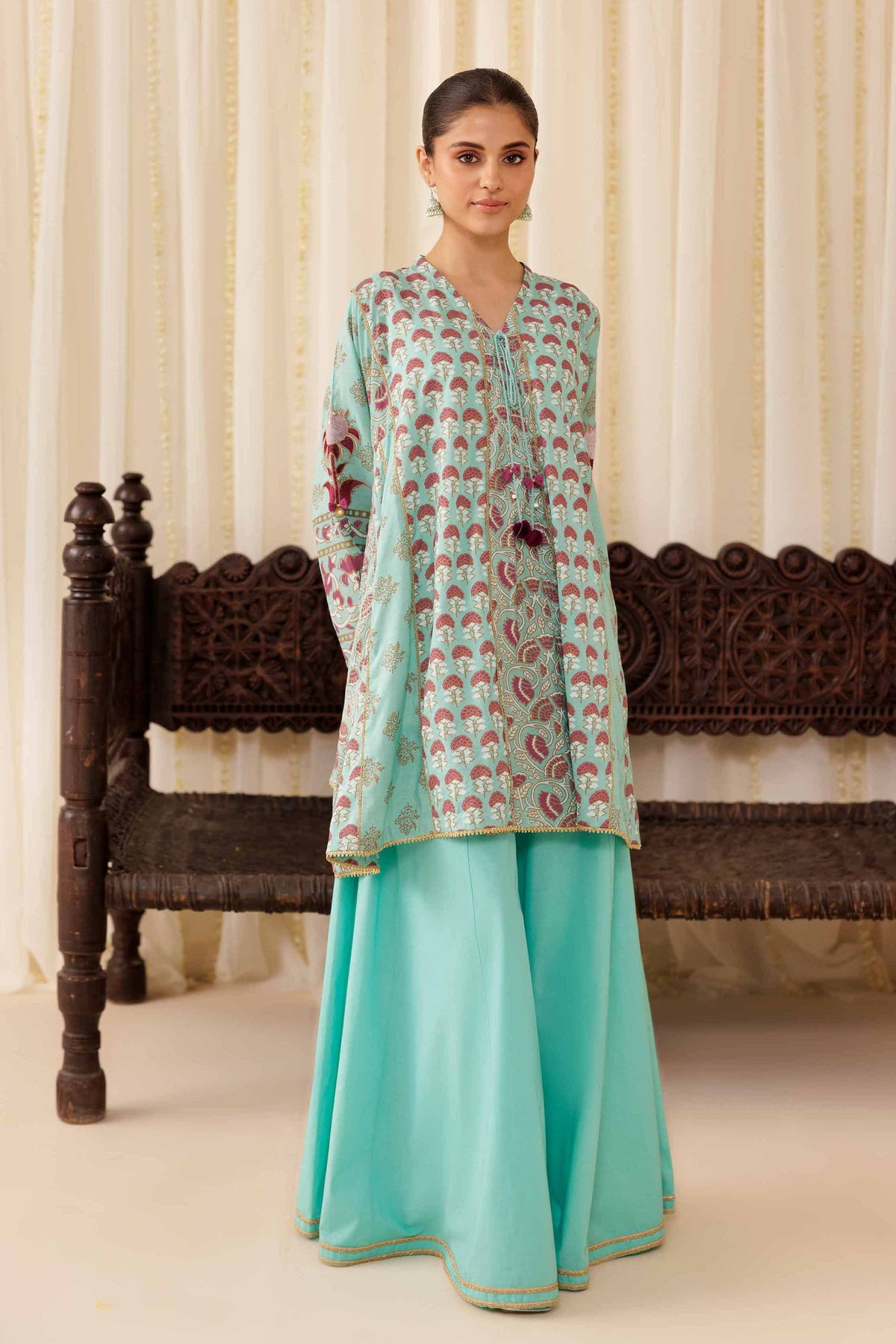 2 Piece - Printed Embroidered Suit - PFE25-47 for Women - Pret Collection | Nishat | Shop Online