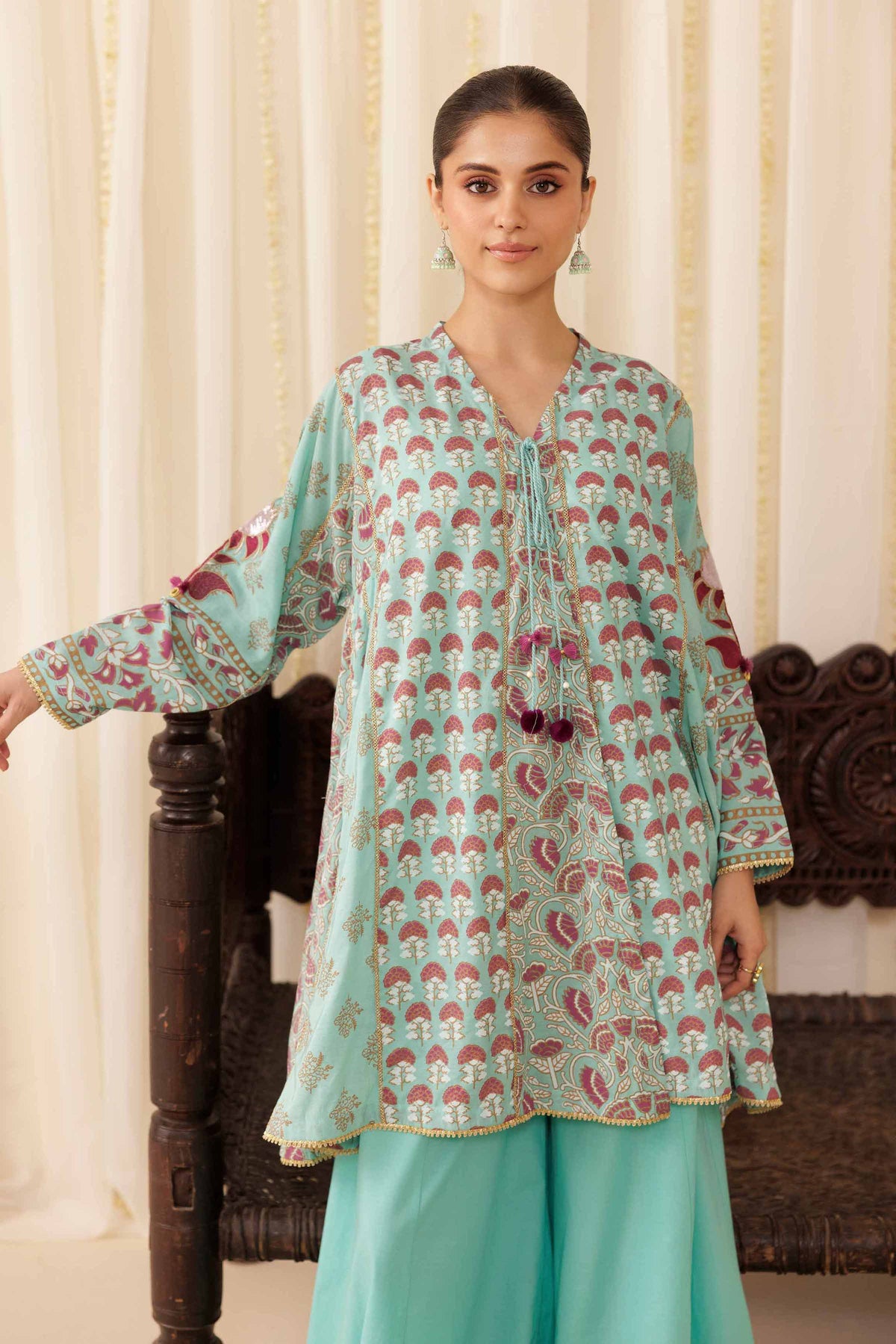 2 Piece - Printed Embroidered Suit - PFE25-47 for Women - Pret Collection | Nishat | Shop Online