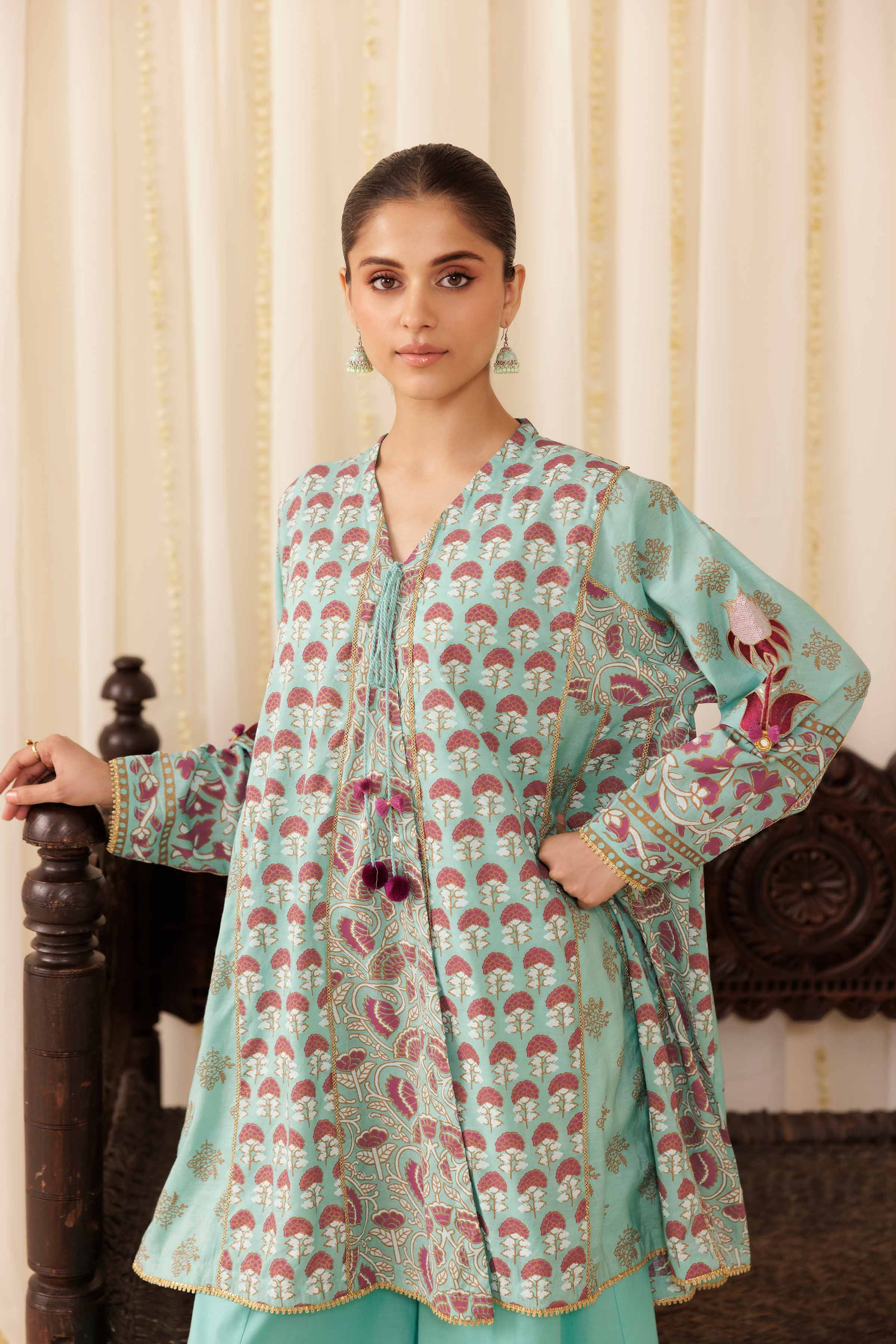 2 Piece - Printed Embroidered Suit - PFE25-47 for Women - Pret Collection | Nishat | Shop Online