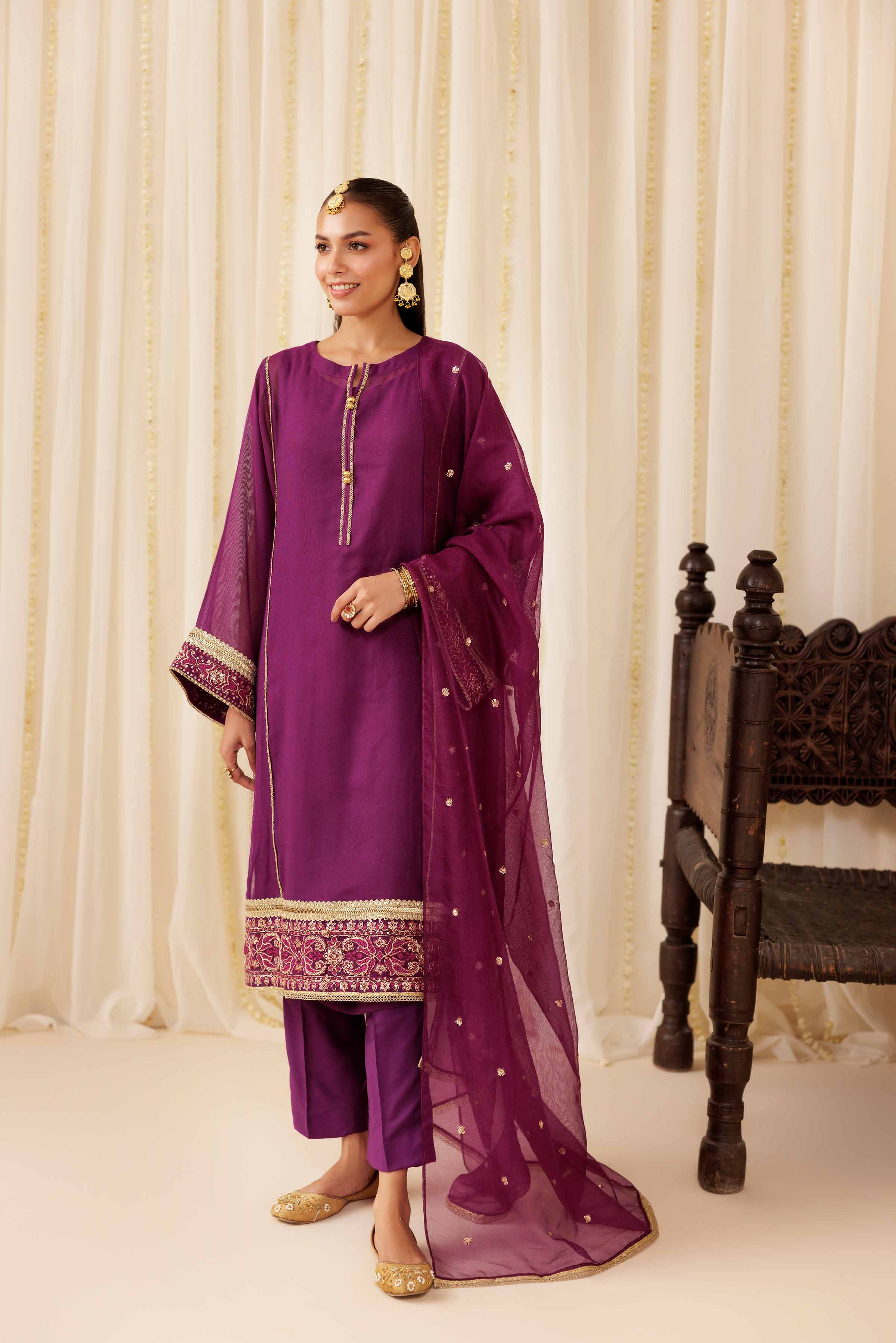 3 Piece - Embroidered Suit - PFE25-54 for Women - Pret Collection | Nishat | Shop Online