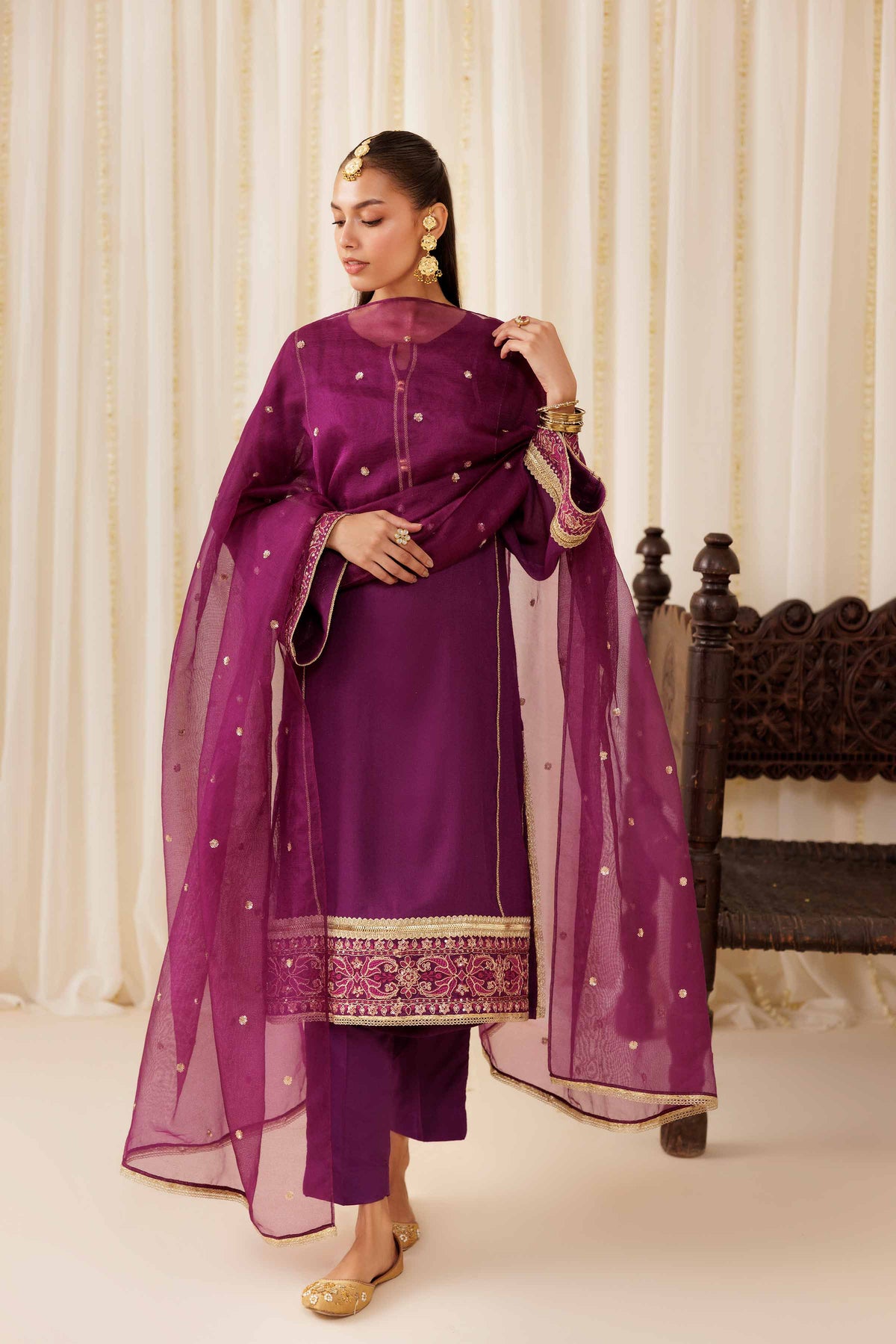 3 Piece - Embroidered Suit - PFE25-54 for Women - Pret Collection | Nishat | Shop Online
