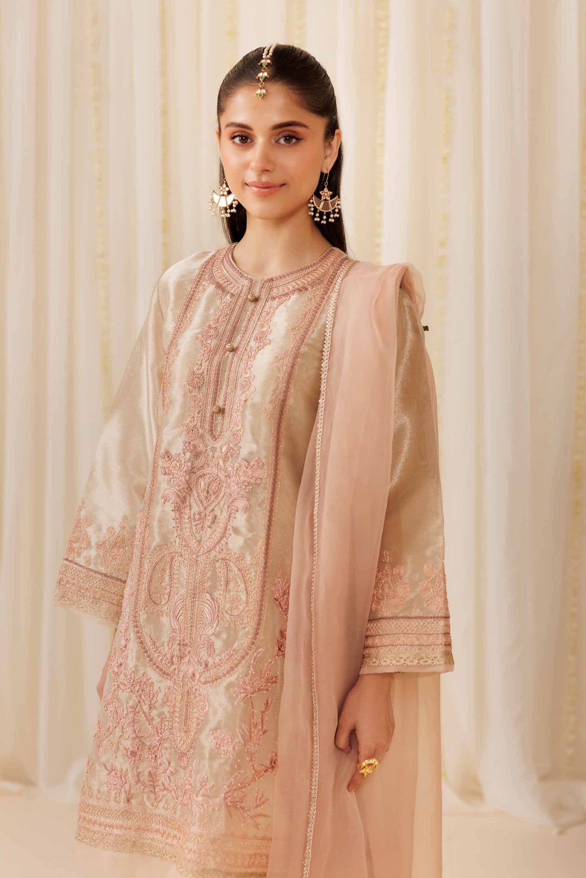 3 Piece - Embroidered Suit - PFE25-55 for Women - Pret Collection | Nishat | Shop Online