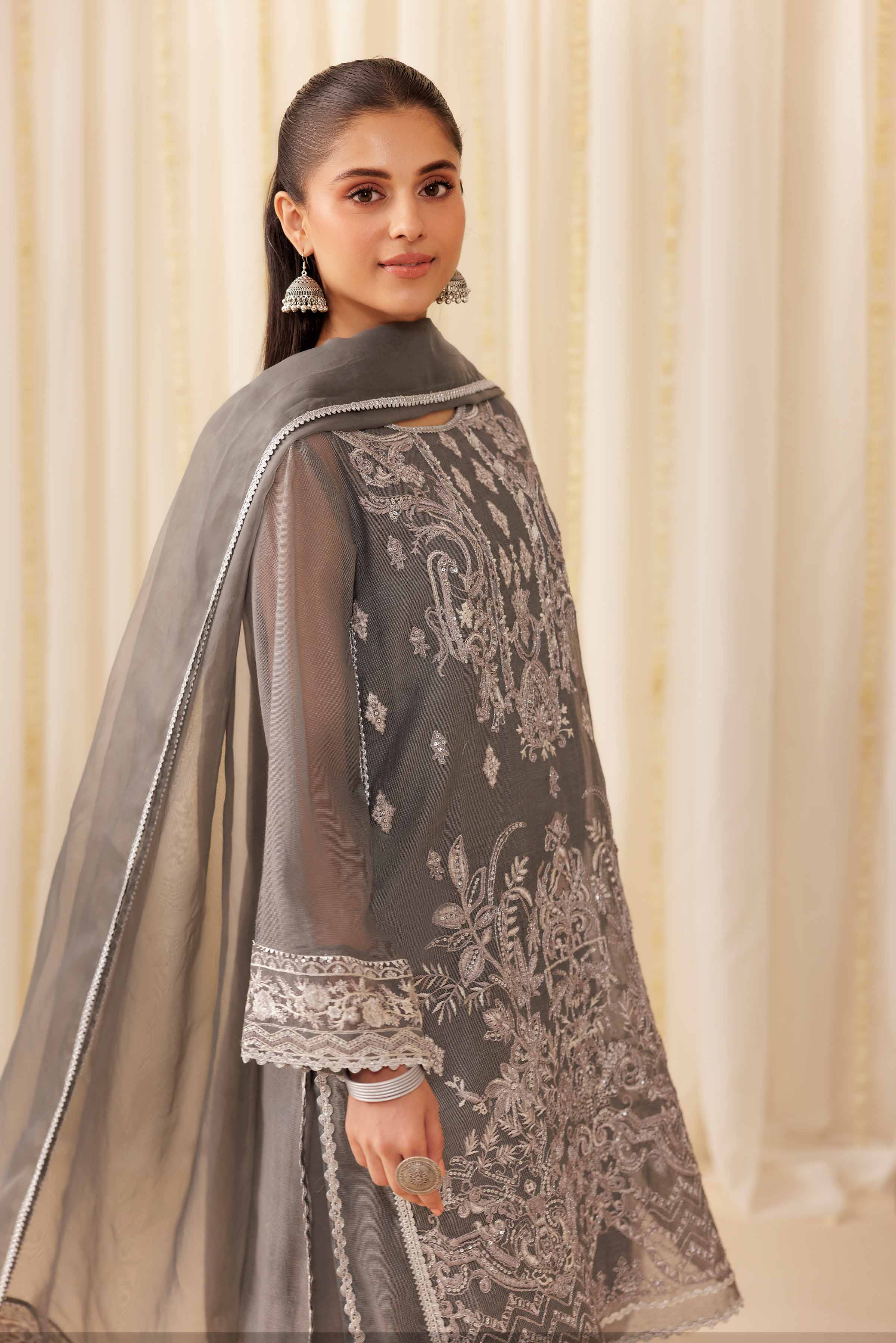 3 Piece - Embroidered Suit - PFE25-56 for Women - Pret Collection | Nishat | Shop Online