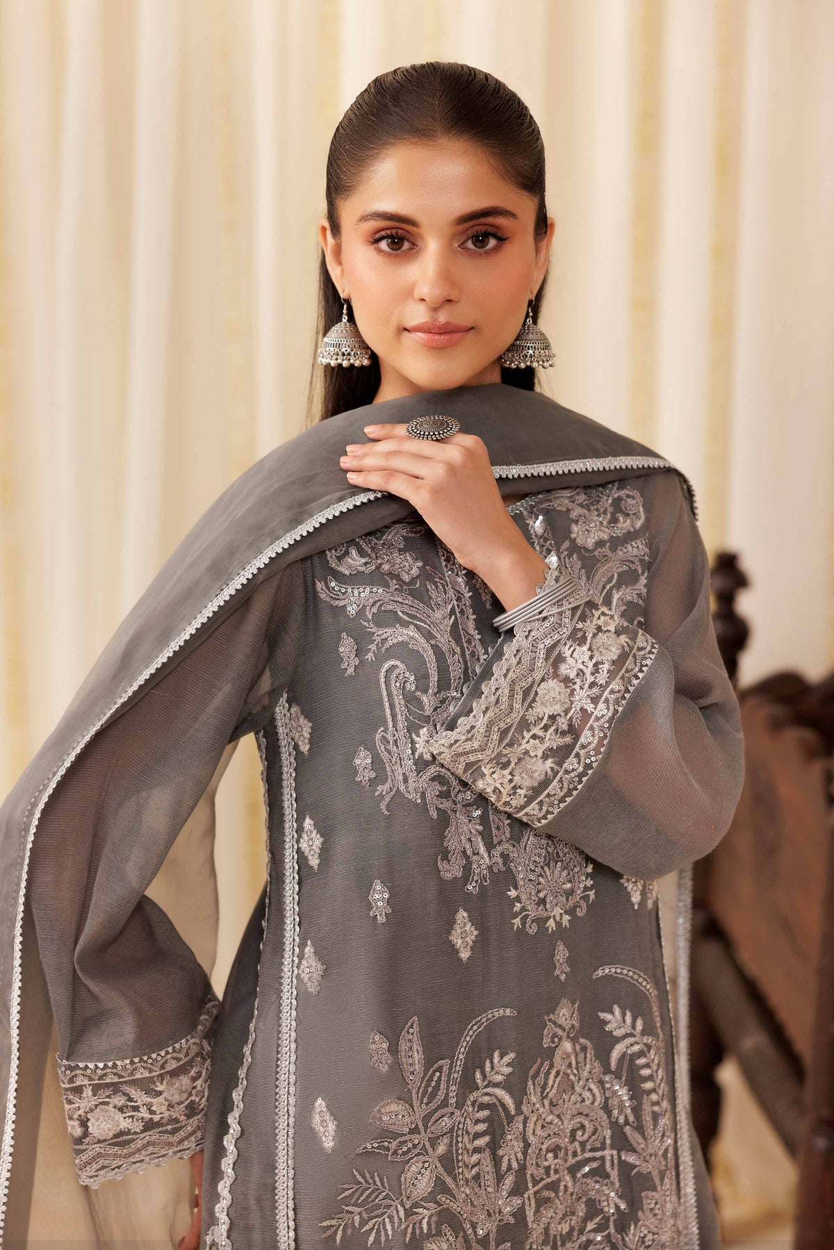 3 Piece - Embroidered Suit - PFE25-56 for Women - Pret Collection | Nishat | Shop Online