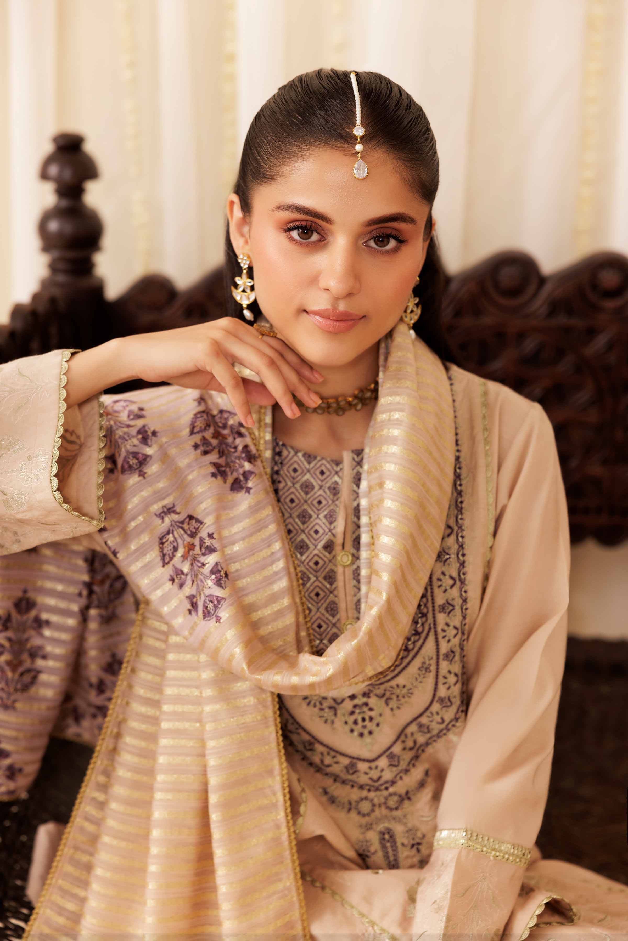 3 Piece - Embroidered Suit - PFE25-58 for Women - Pret Collection | Nishat | Shop Online