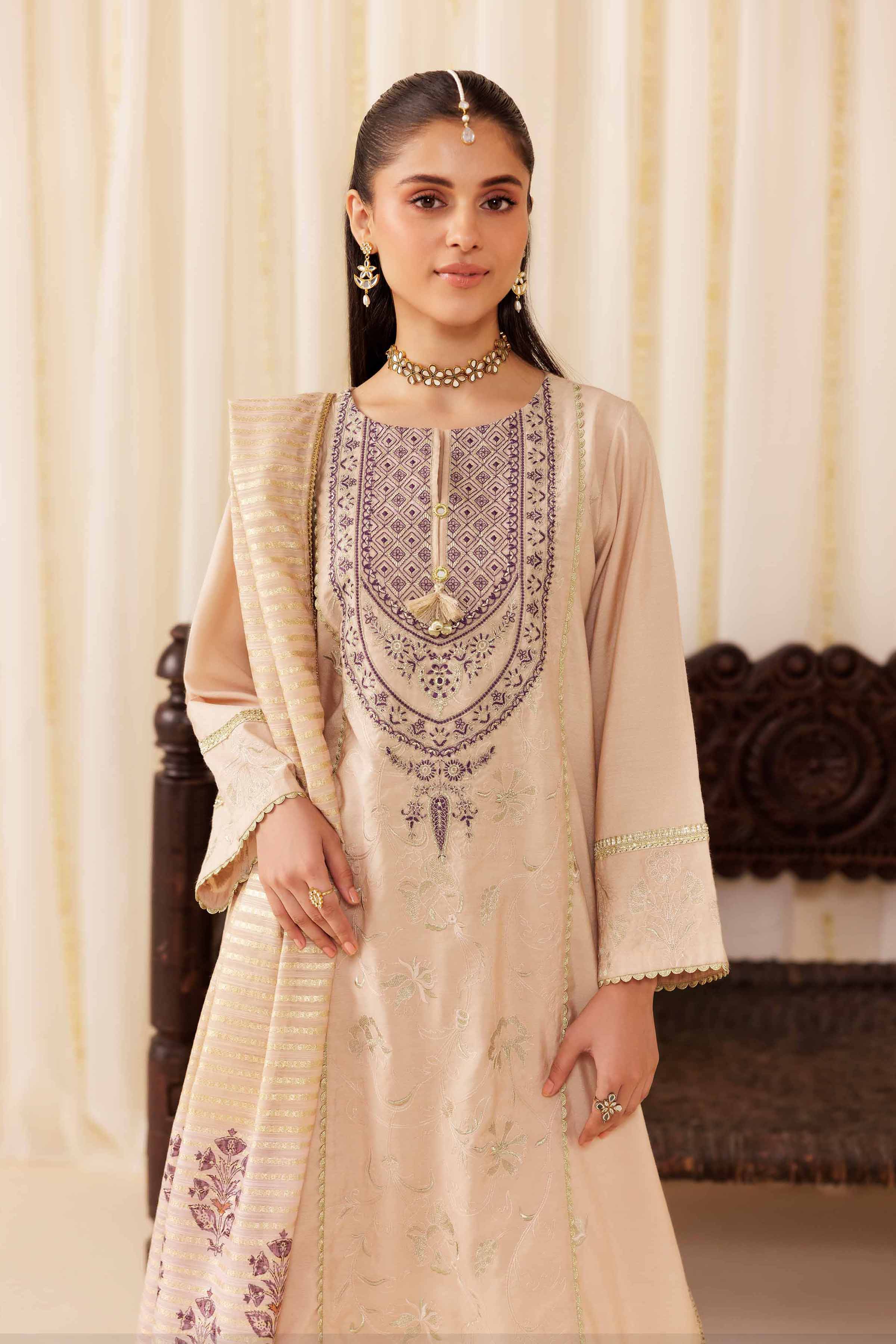 3 Piece - Embroidered Suit - PFE25-58 for Women - Pret Collection | Nishat | Shop Online