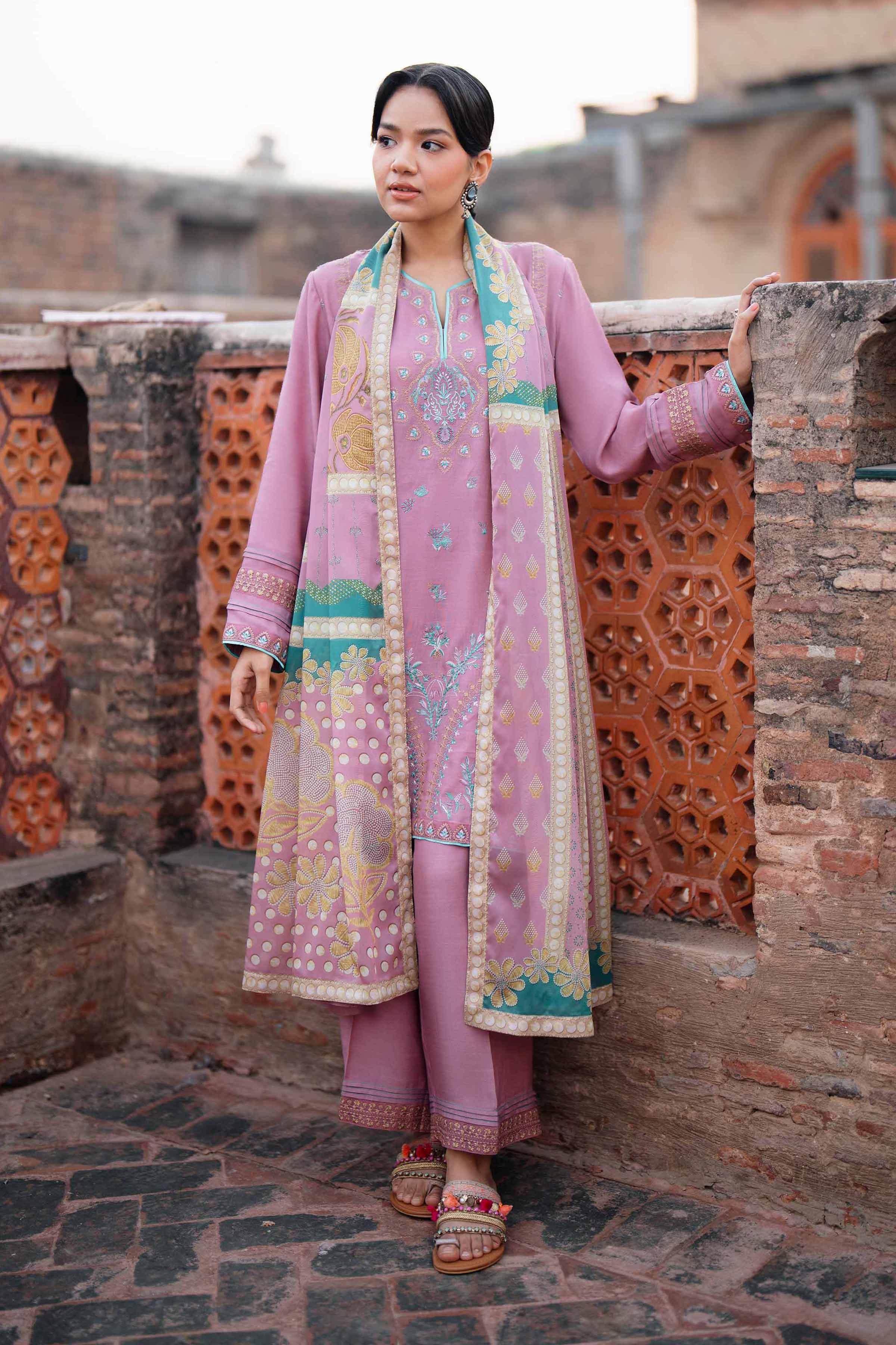 3 Piece - Embroidered Suit - PFE26-01