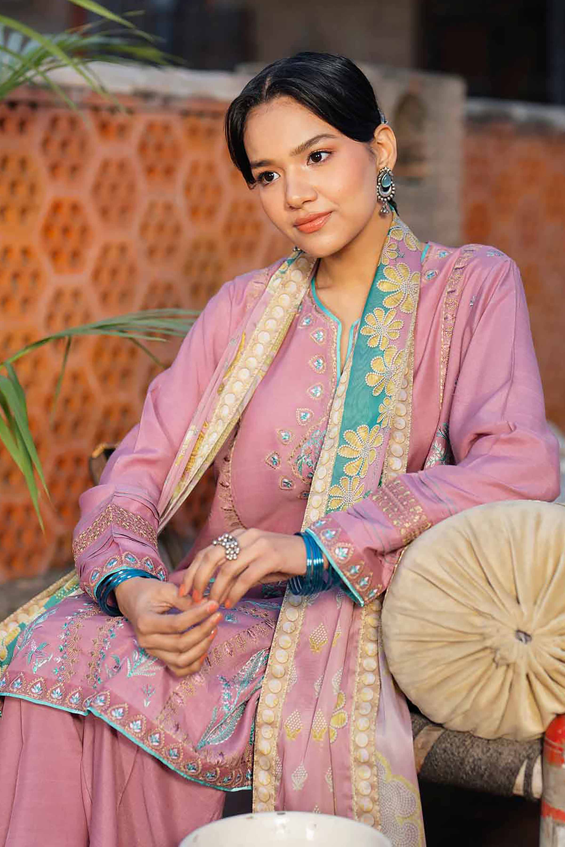 3 Piece - Embroidered Suit - PFE26-01