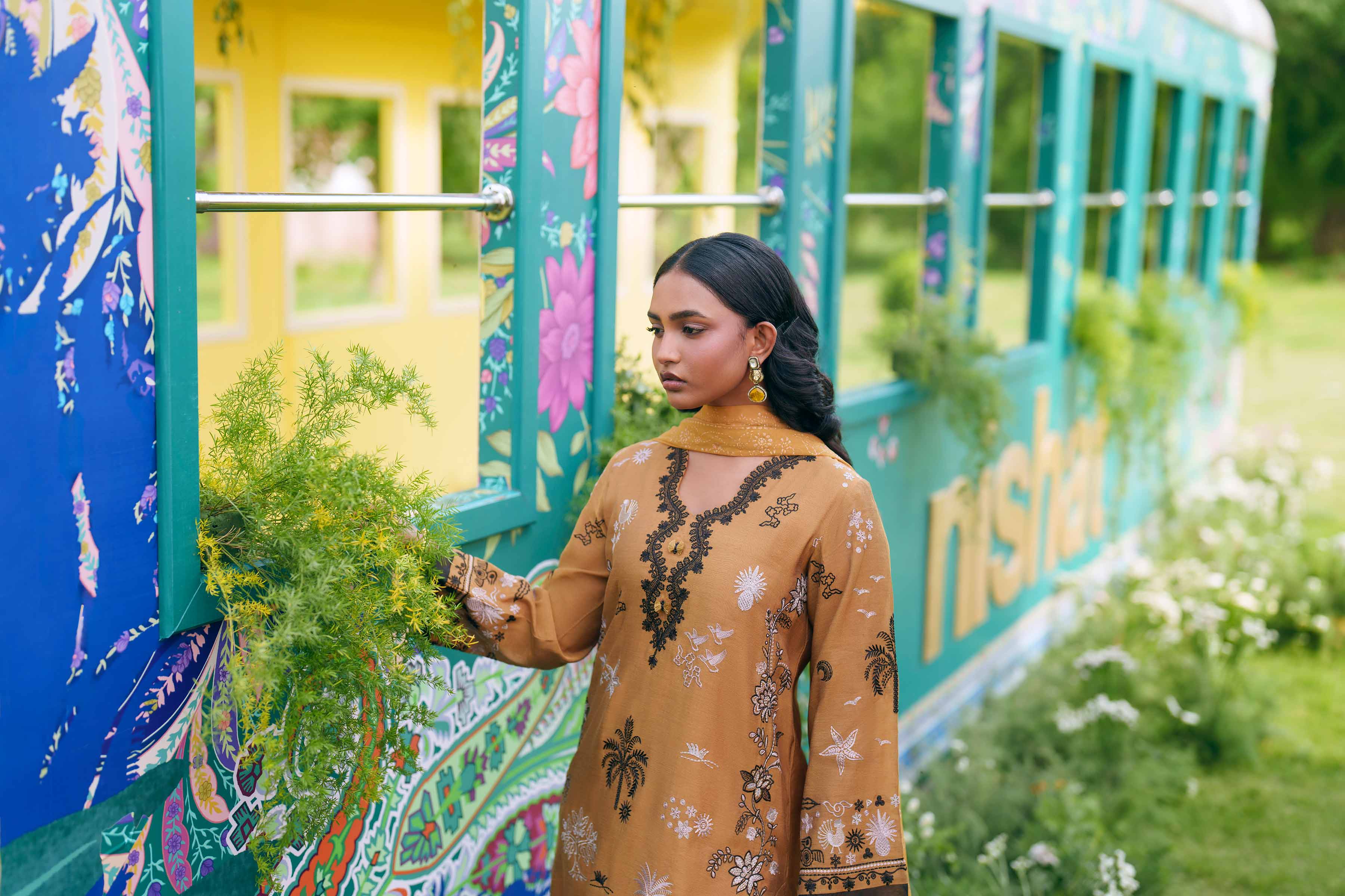 3 Piece - Embroidered Suit - PFE26-31