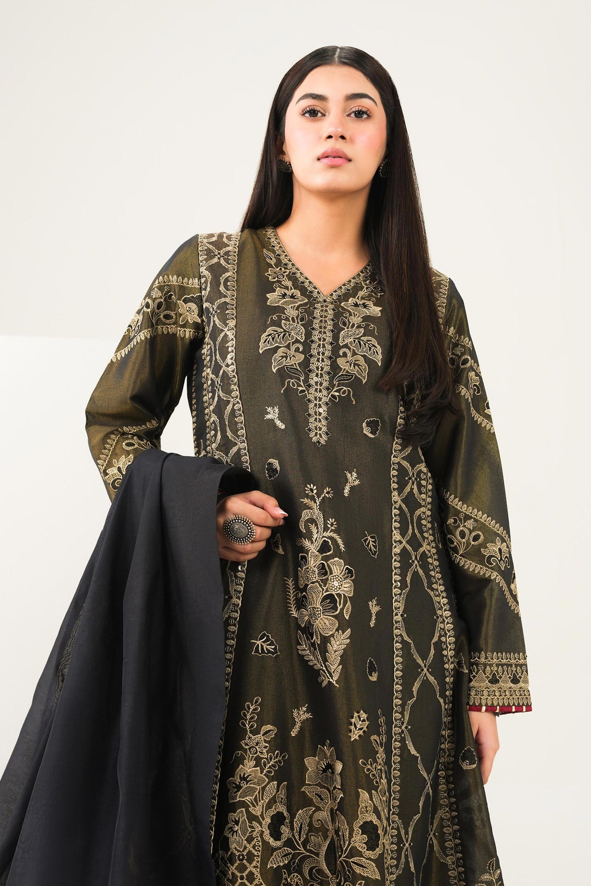 3 Piece - Embroidered Suit - PFE26-42