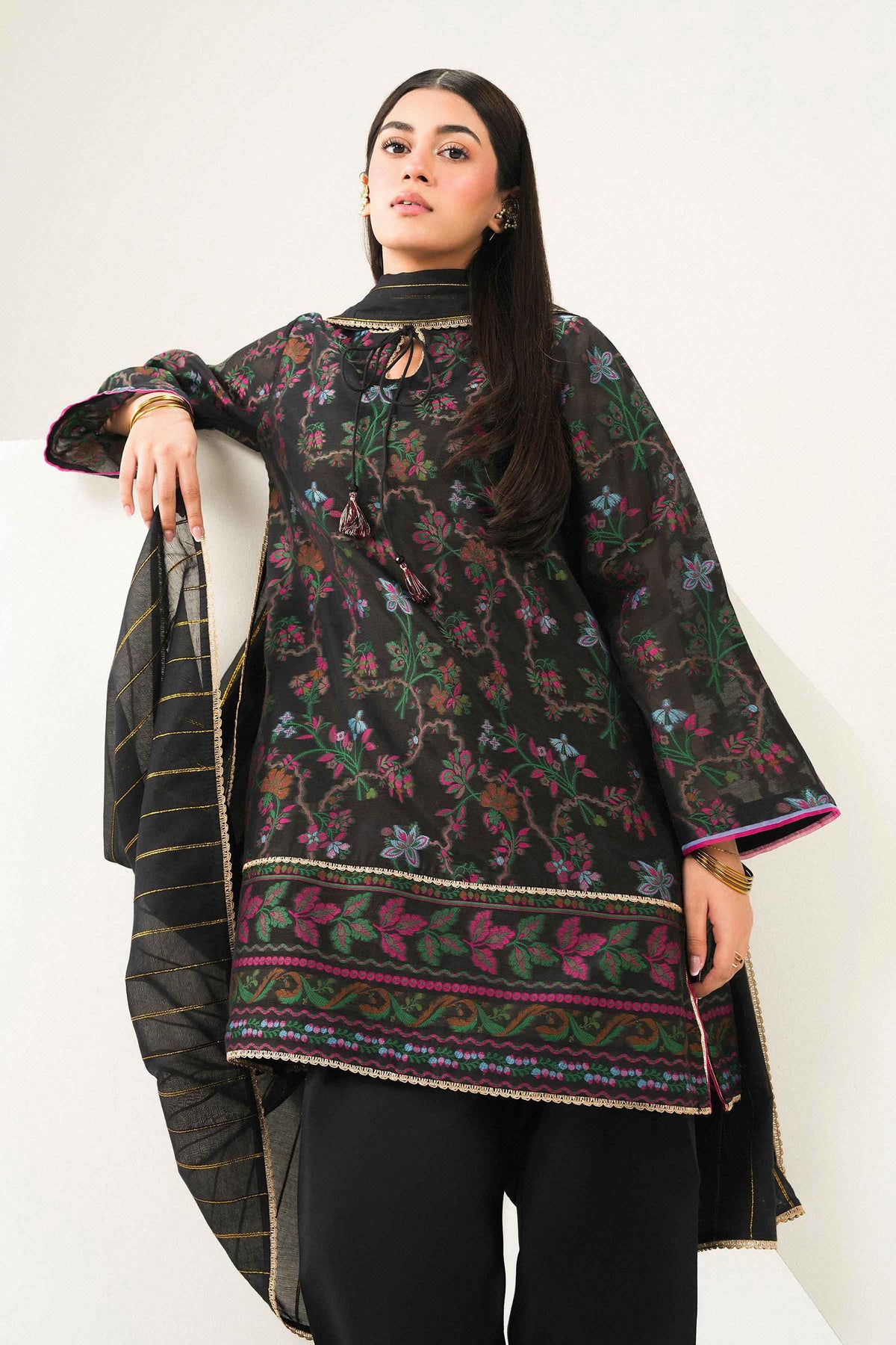 3 Piece - Embroidered Suit - PFE26-53 for Women - Pret Collection | Nishat | Shop Online 