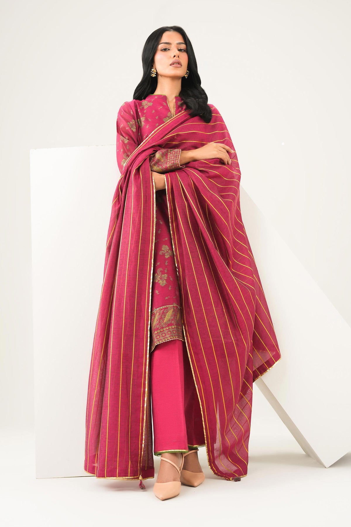 3 Piece - Printed Suit - PFE26-54 for Women -  Pret Collection | Nishat | Shop Online