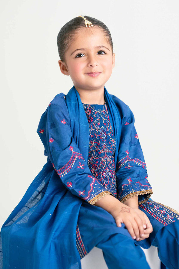 3 Piece - Embroidered Suit - PMD25-16 D for Women - Pret Collection | Nishat | Shop Online