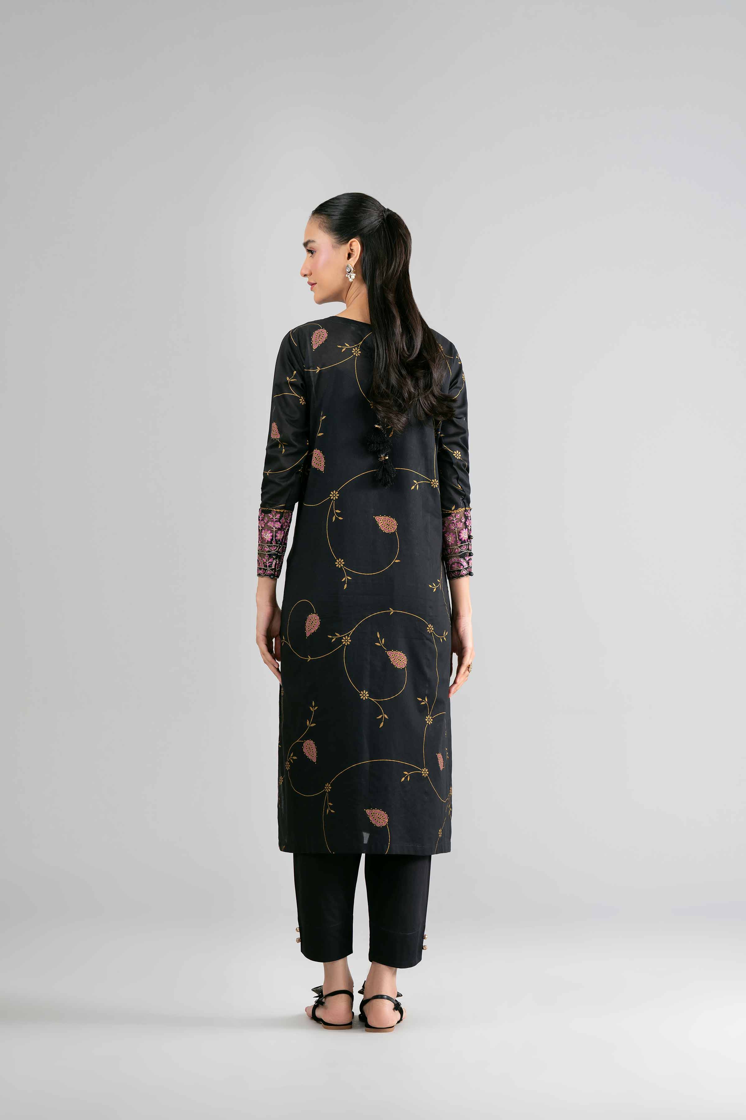 2 Piece - Printed Embroidered Suit - PMD26-03 M