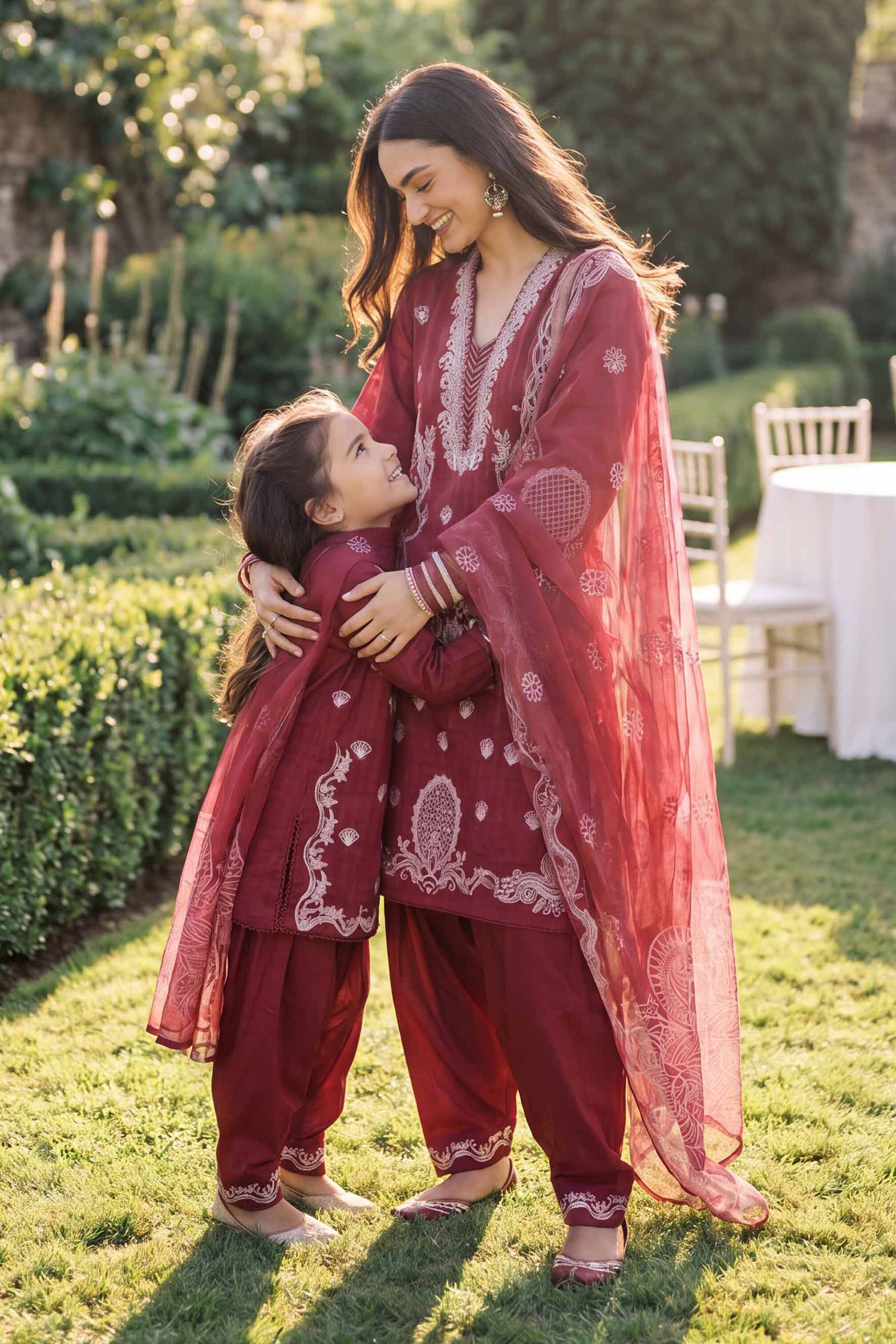 3 Piece - Embroidered Suit - PMD26-34 D