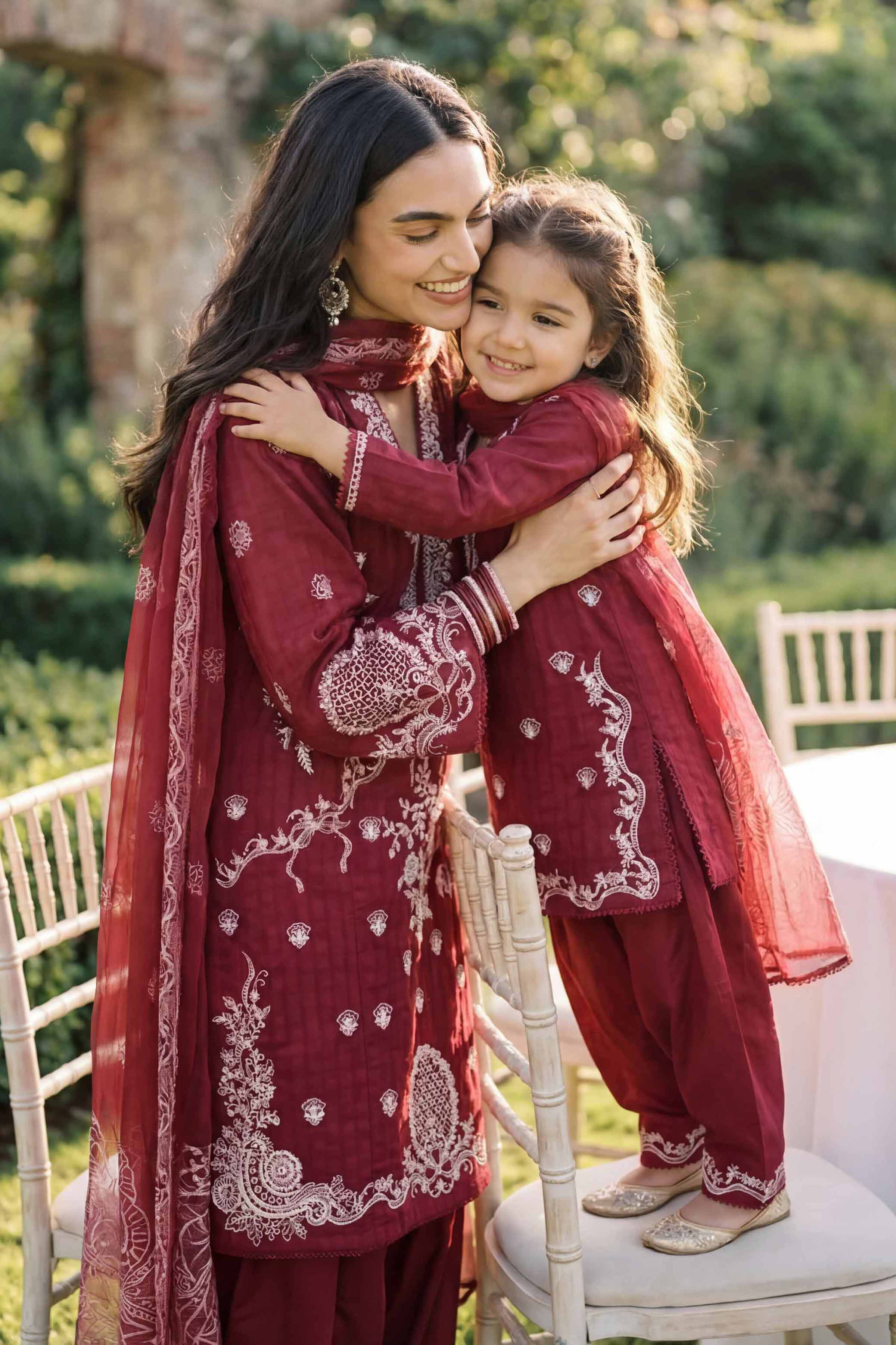 3 Piece - Embroidered Suit - PMD26-34 D