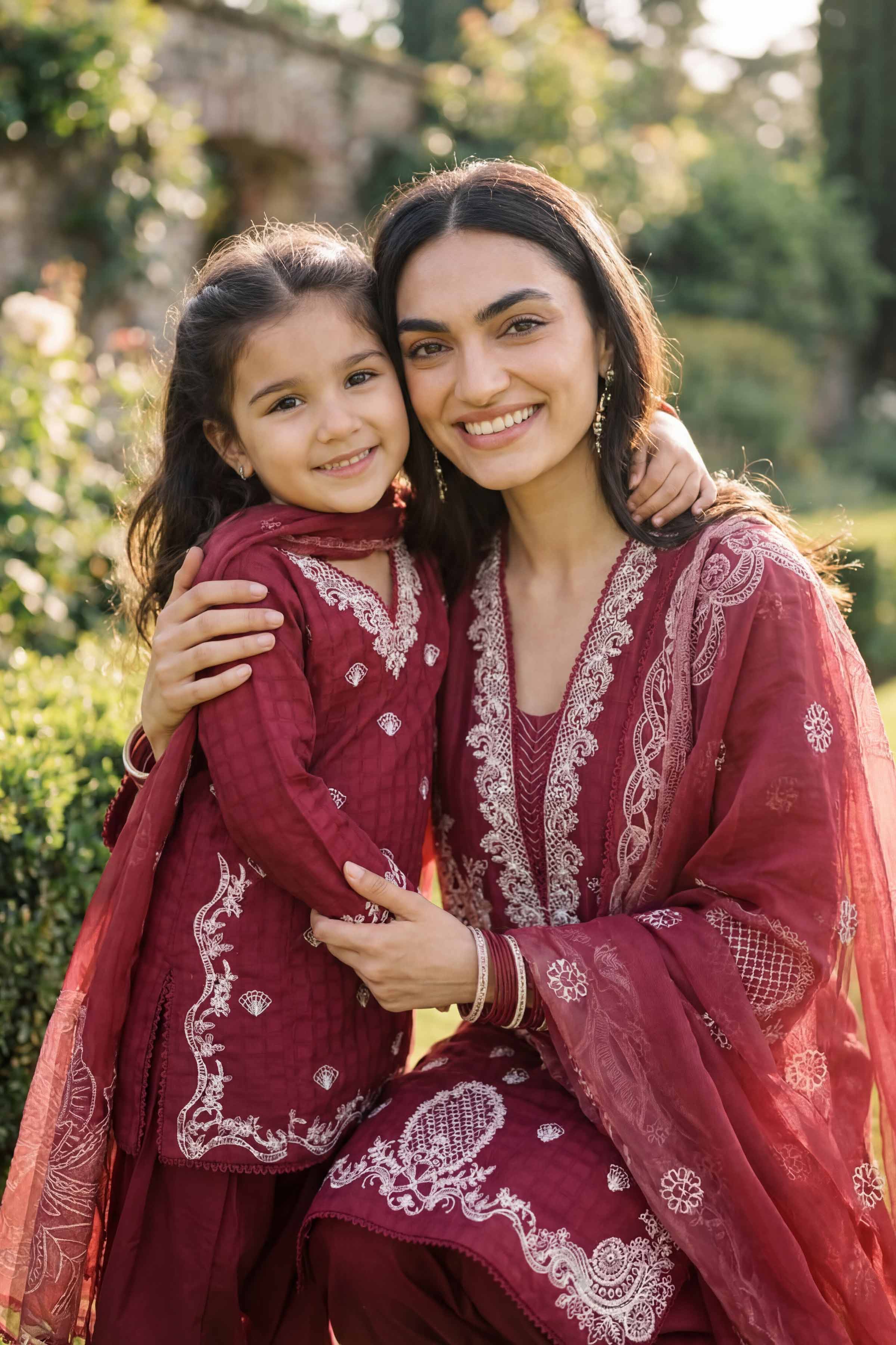 3 Piece - Embroidered Suit - PMD26-34 D