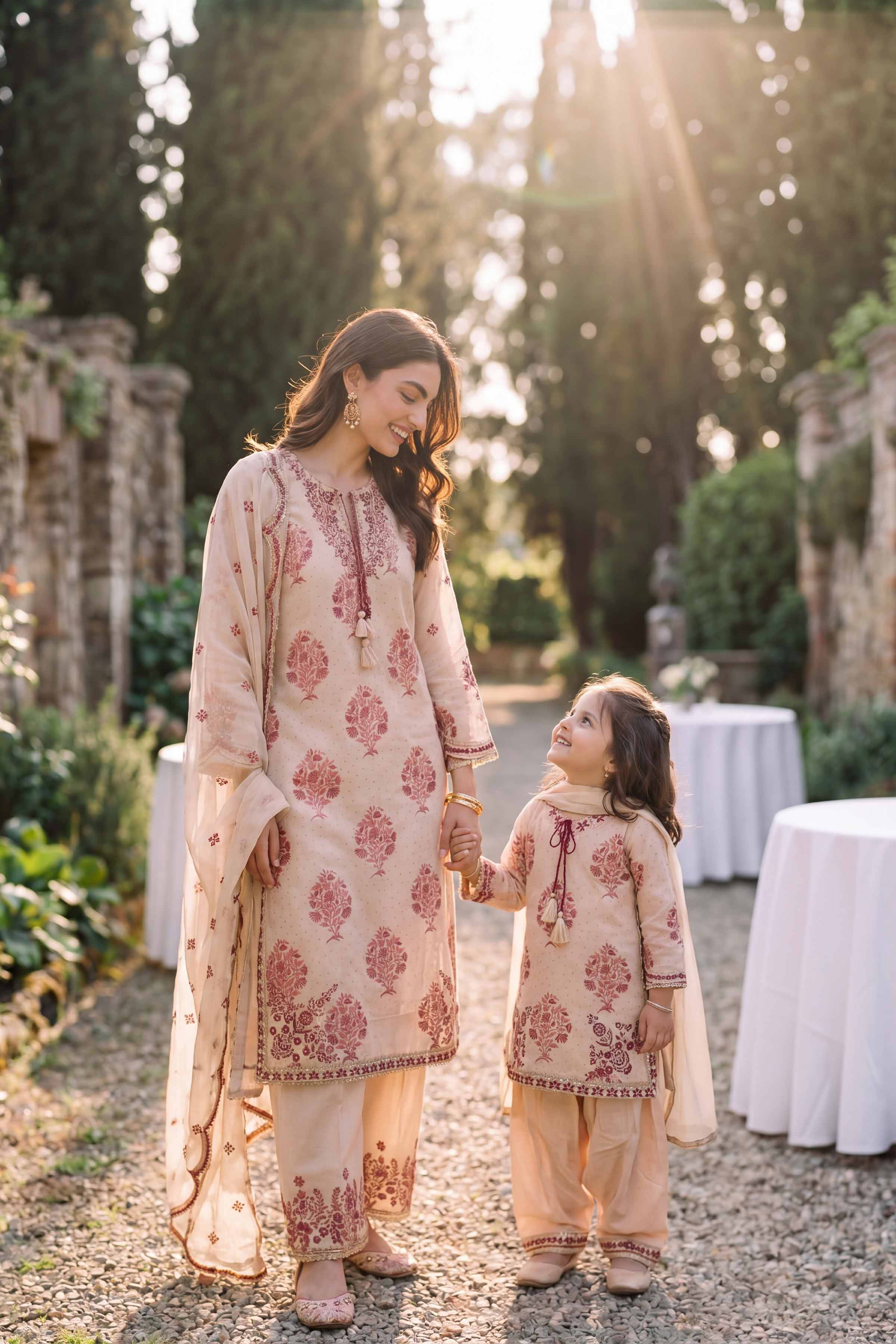 3 Piece - Embroidered Suit - PMD26-38 M