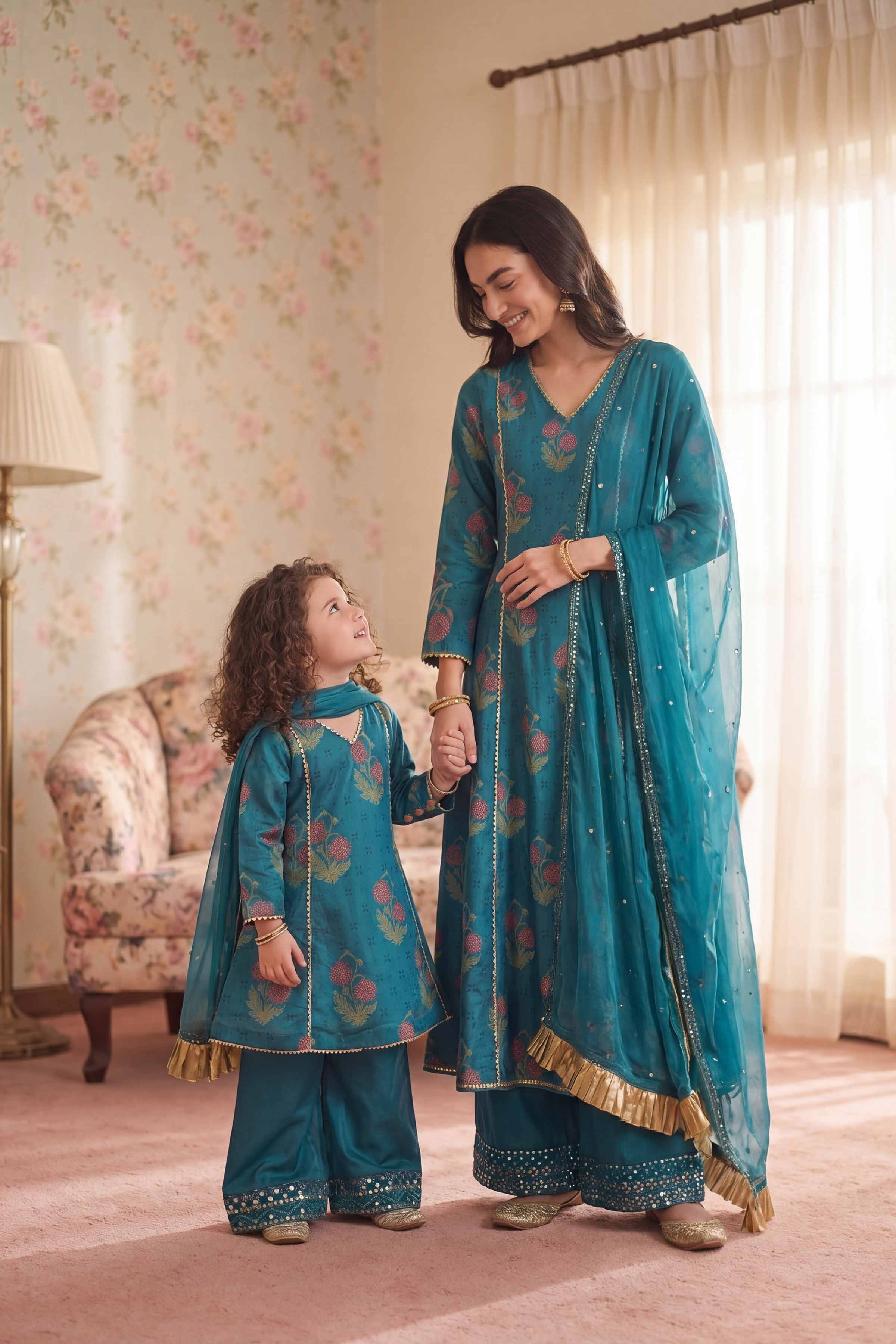 3 Piece - Embroidered Suit - PMD26-40 D