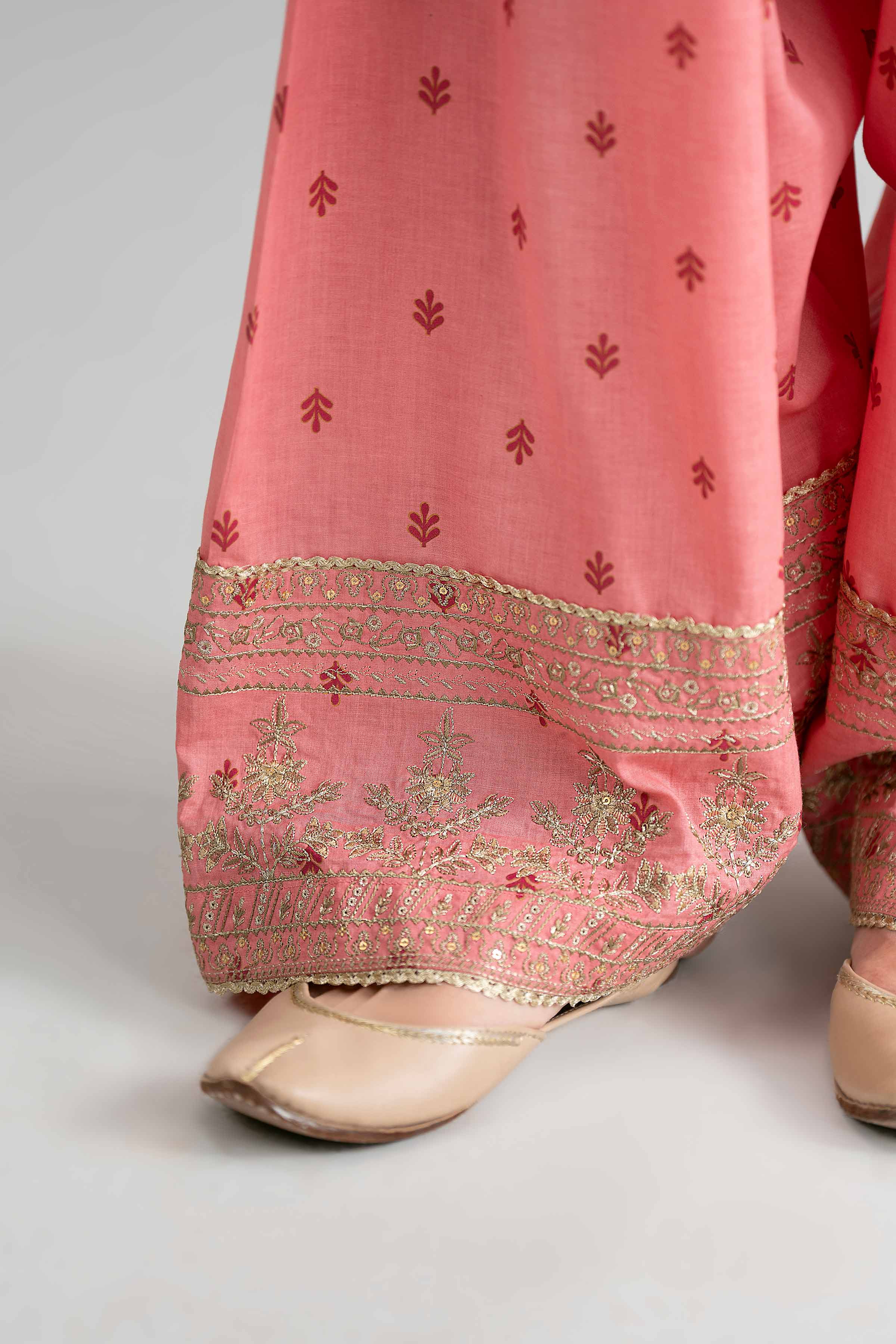 3 Piece - Printed Embroidered Suit - PMD26-42 M