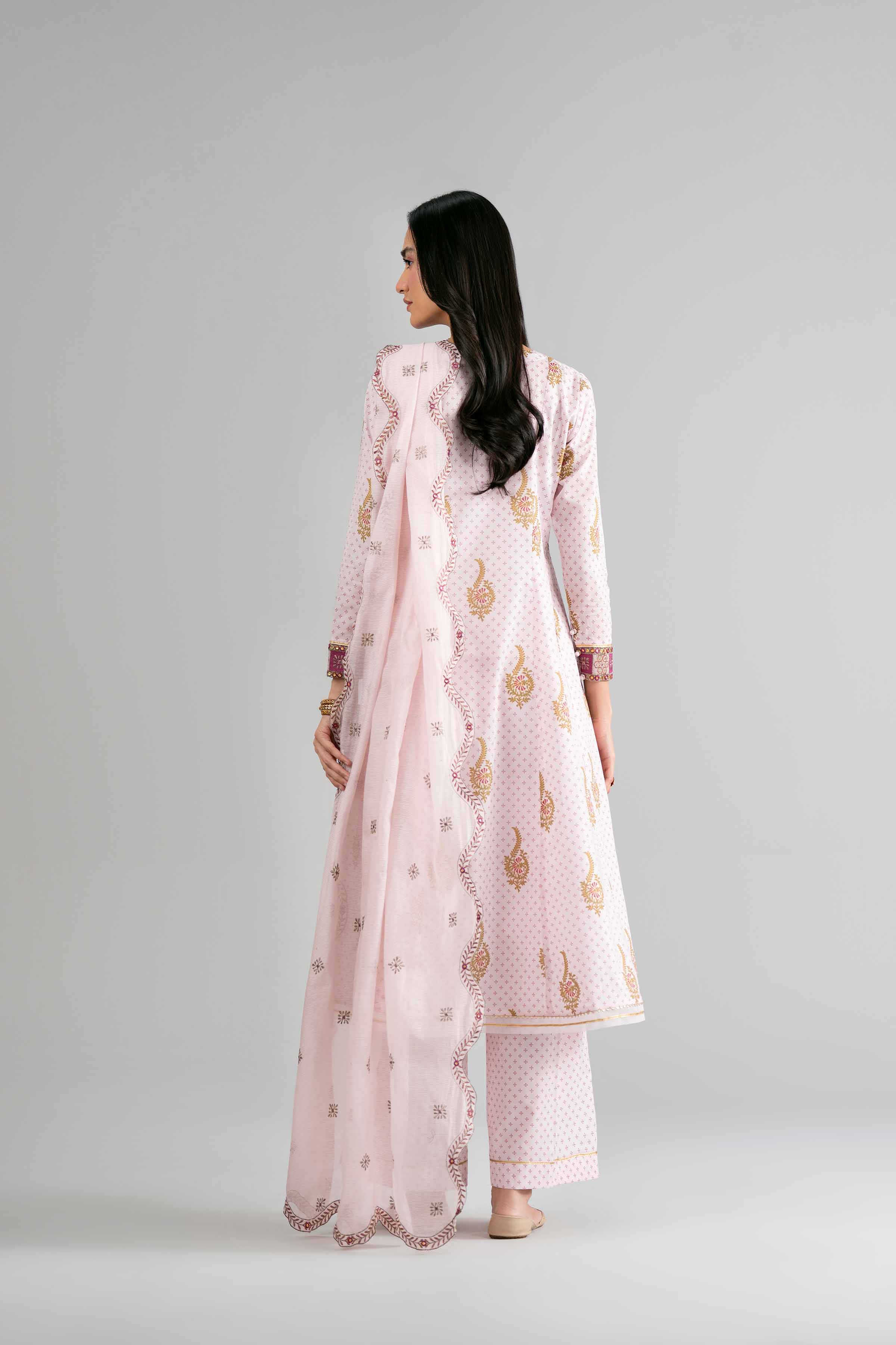 3 Piece - Printed Embroidered Suit - PMD26-44 M