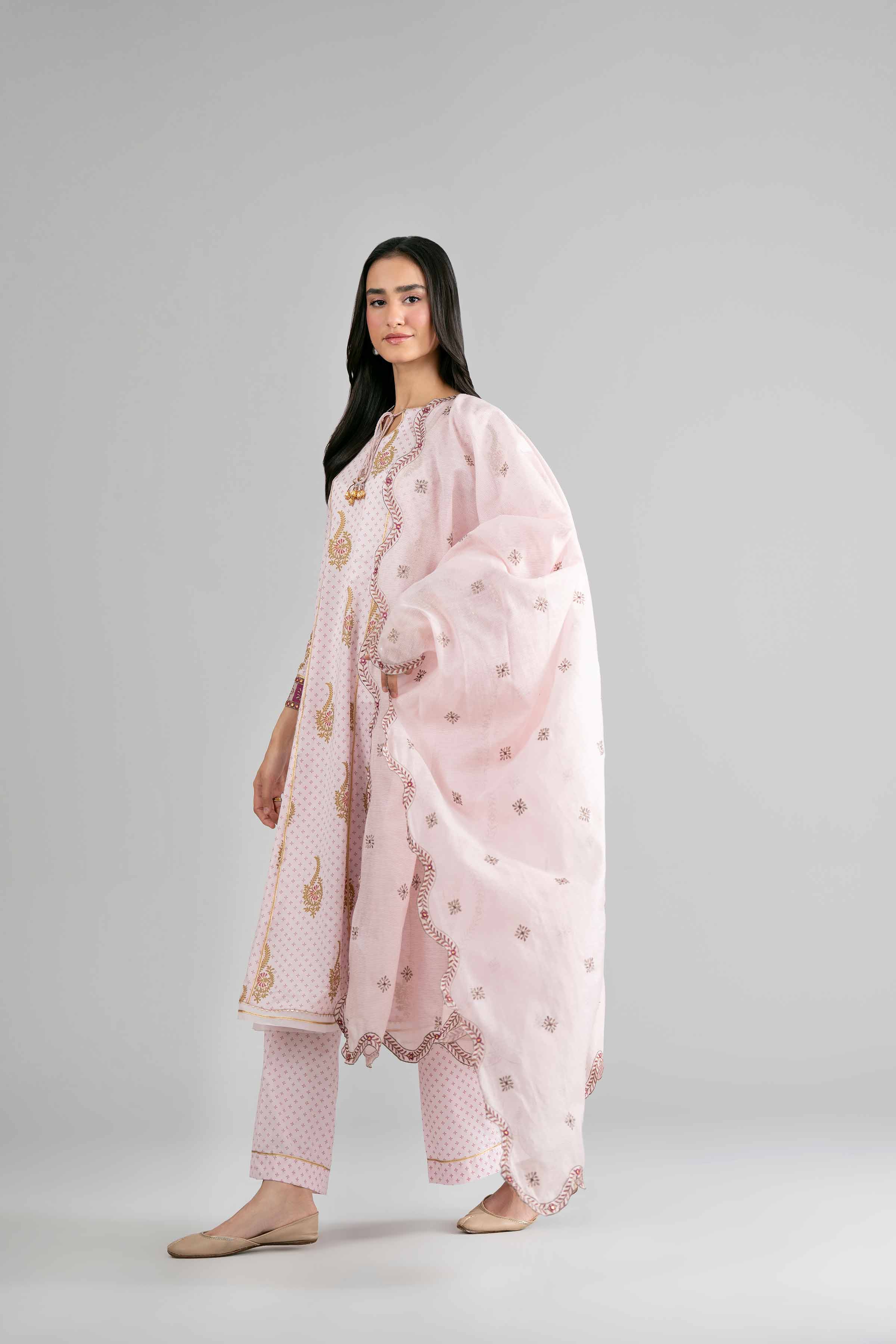 3 Piece - Printed Embroidered Suit - PMD26-44 M