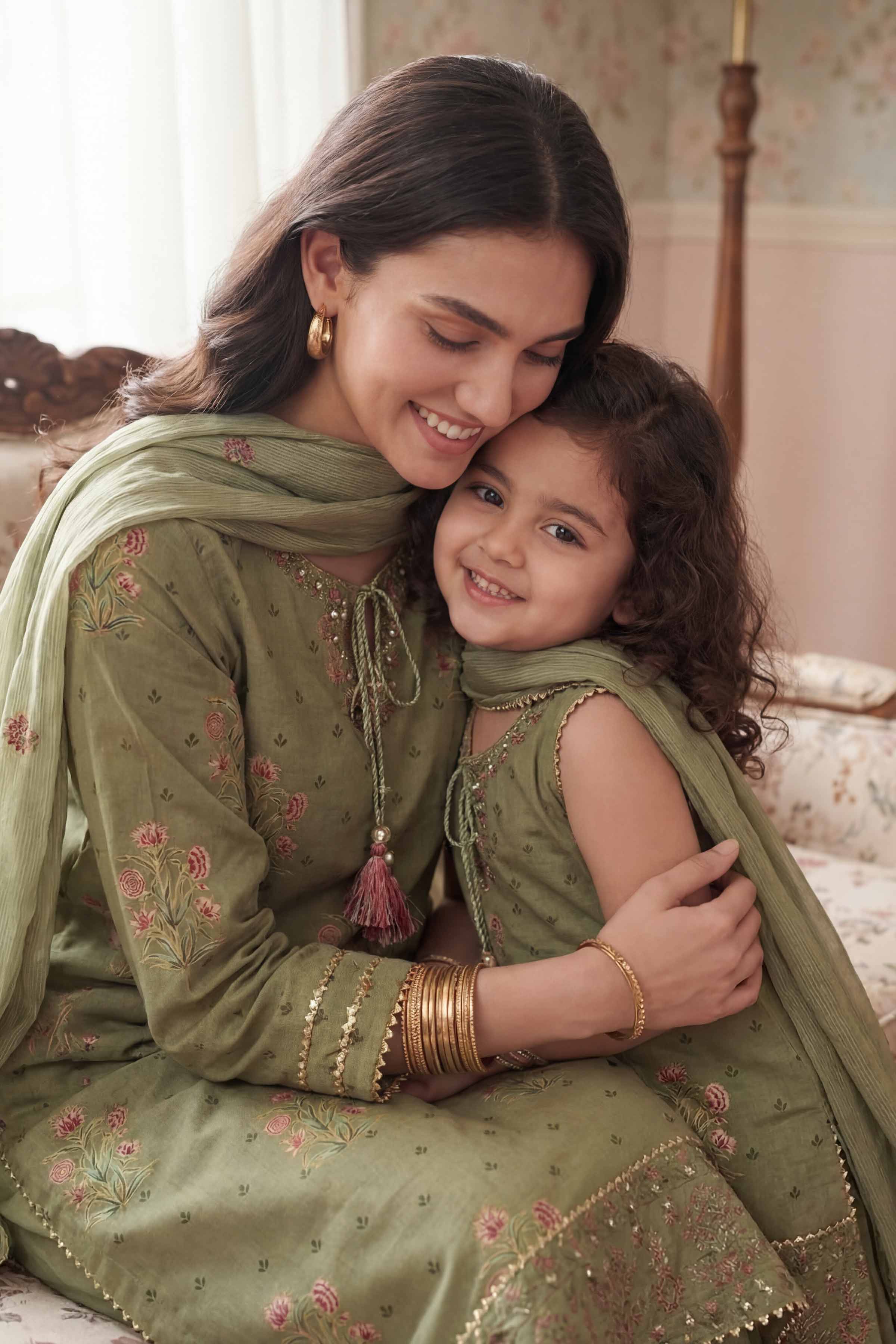 3 Piece - Printed Embroidered Suit - PMD26-46 M