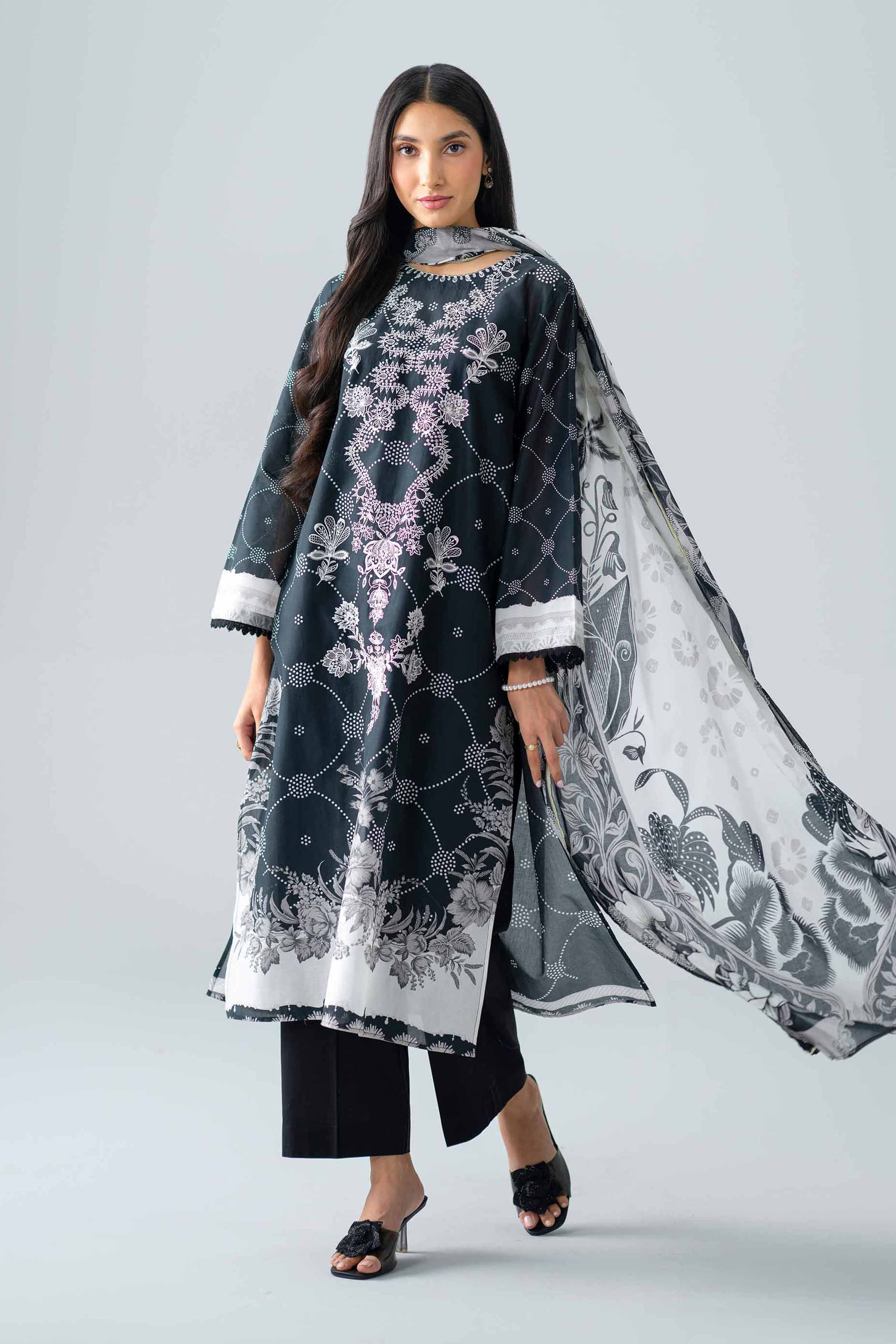 3 Piece - Embroidered Suit - PMS26-05