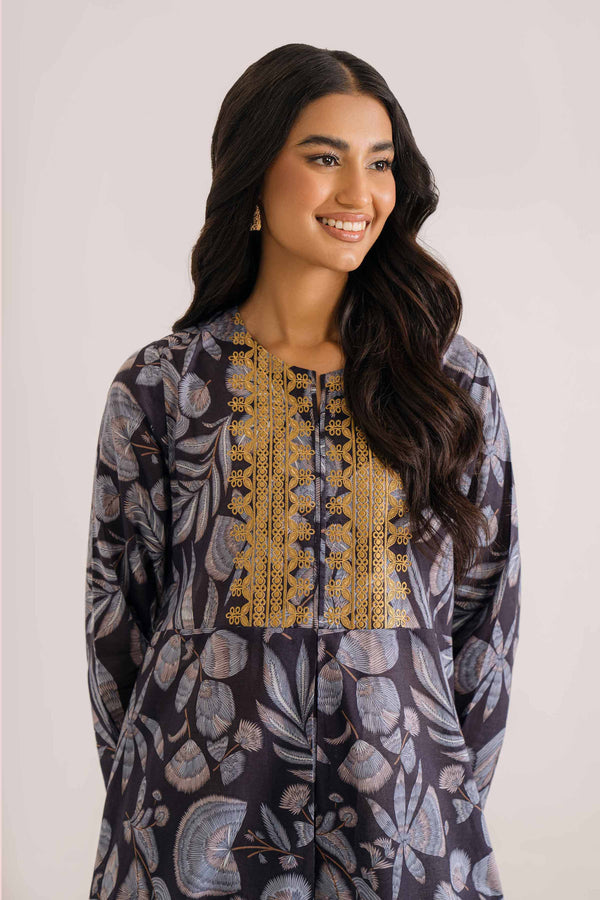 Printed Embroidered Shirt - PS24-163