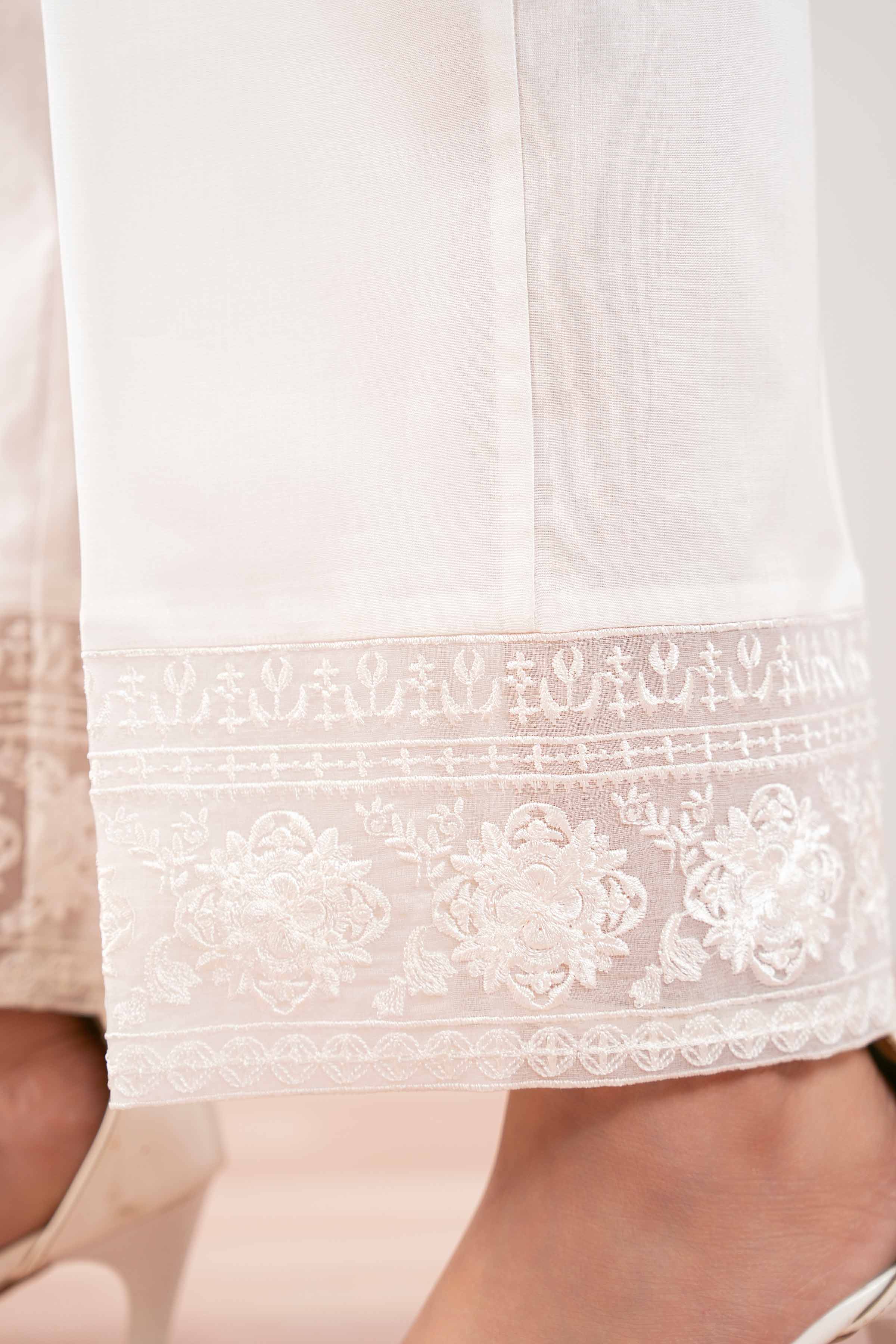 Embroidered Trousers - PS25-163 for Women - Pret Collection | Nishat | Shop Online