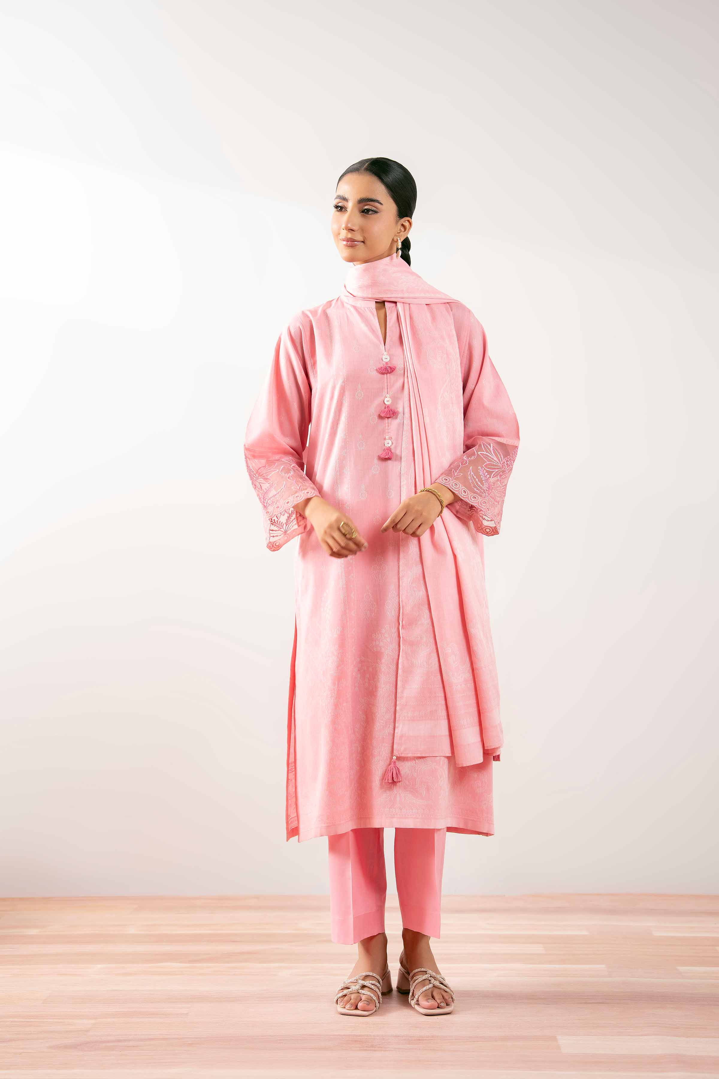 3 Piece - Embroidered Suit - PS25-208 for Women - Pret Collection | Nishat | Shop Online