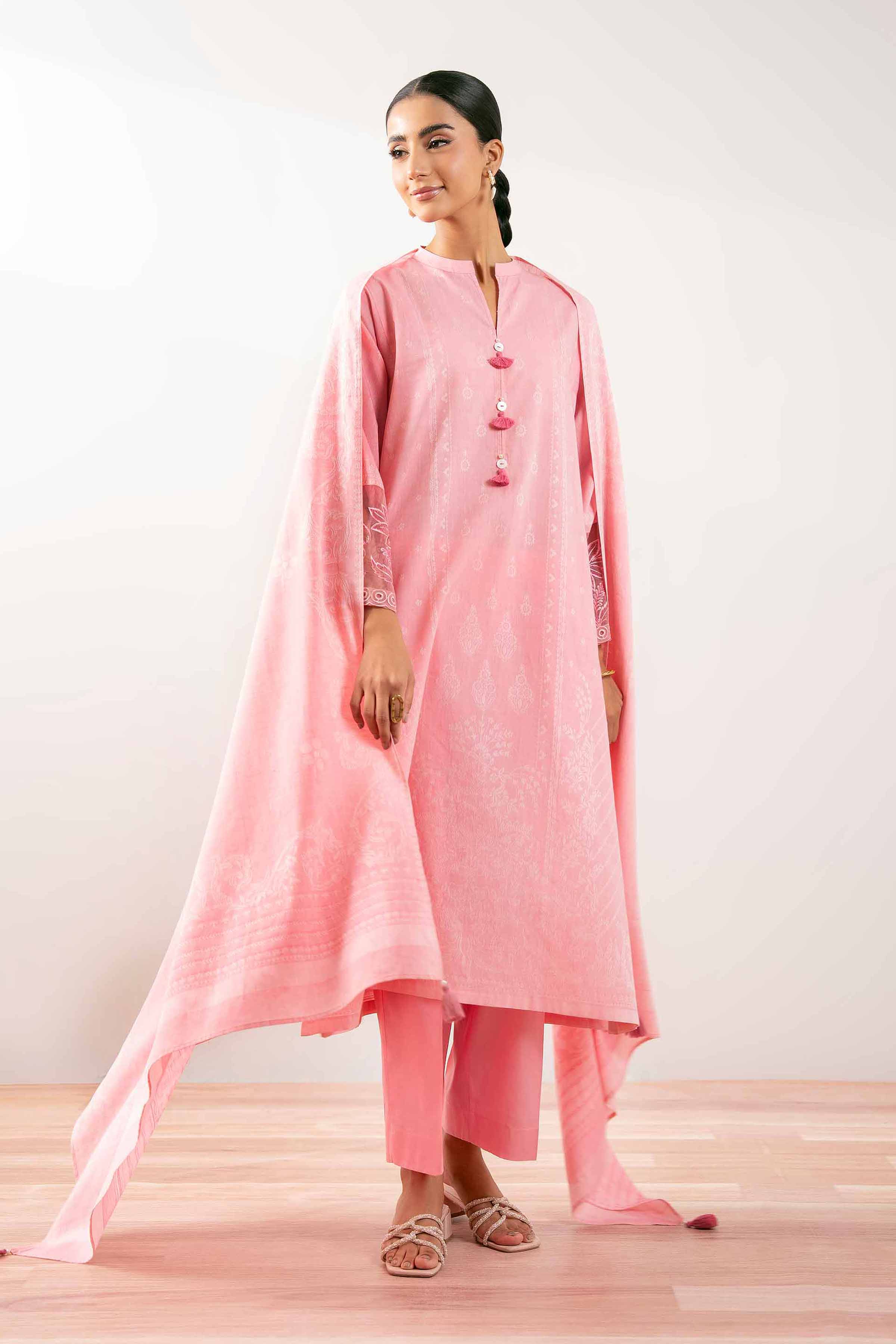 3 Piece - Embroidered Suit - PS25-208 for Women - Pret Collection | Nishat | Shop Online