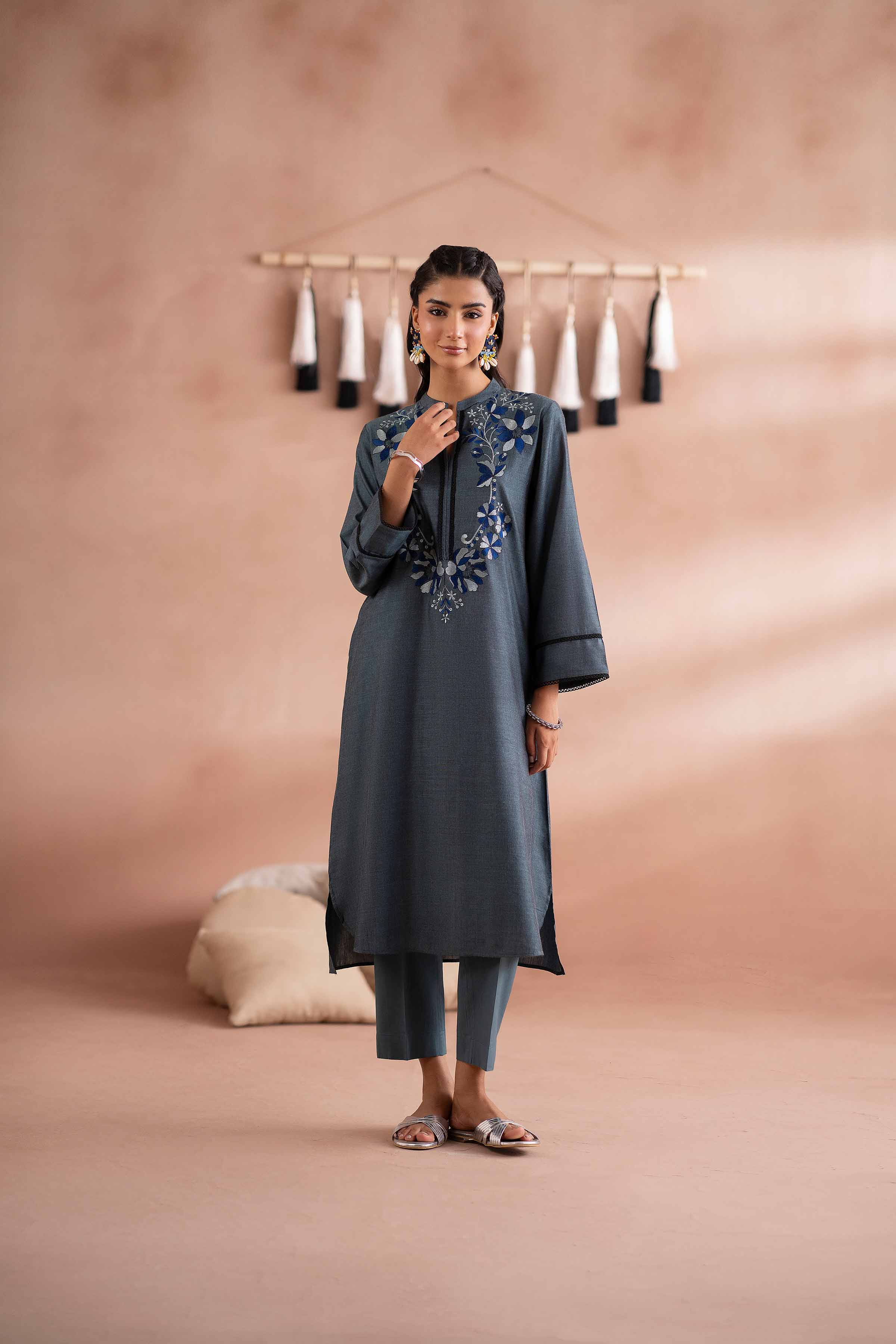 Embroidered Shirt - PS25-215 for Women - Pret Collection | Nishat | Shop Online