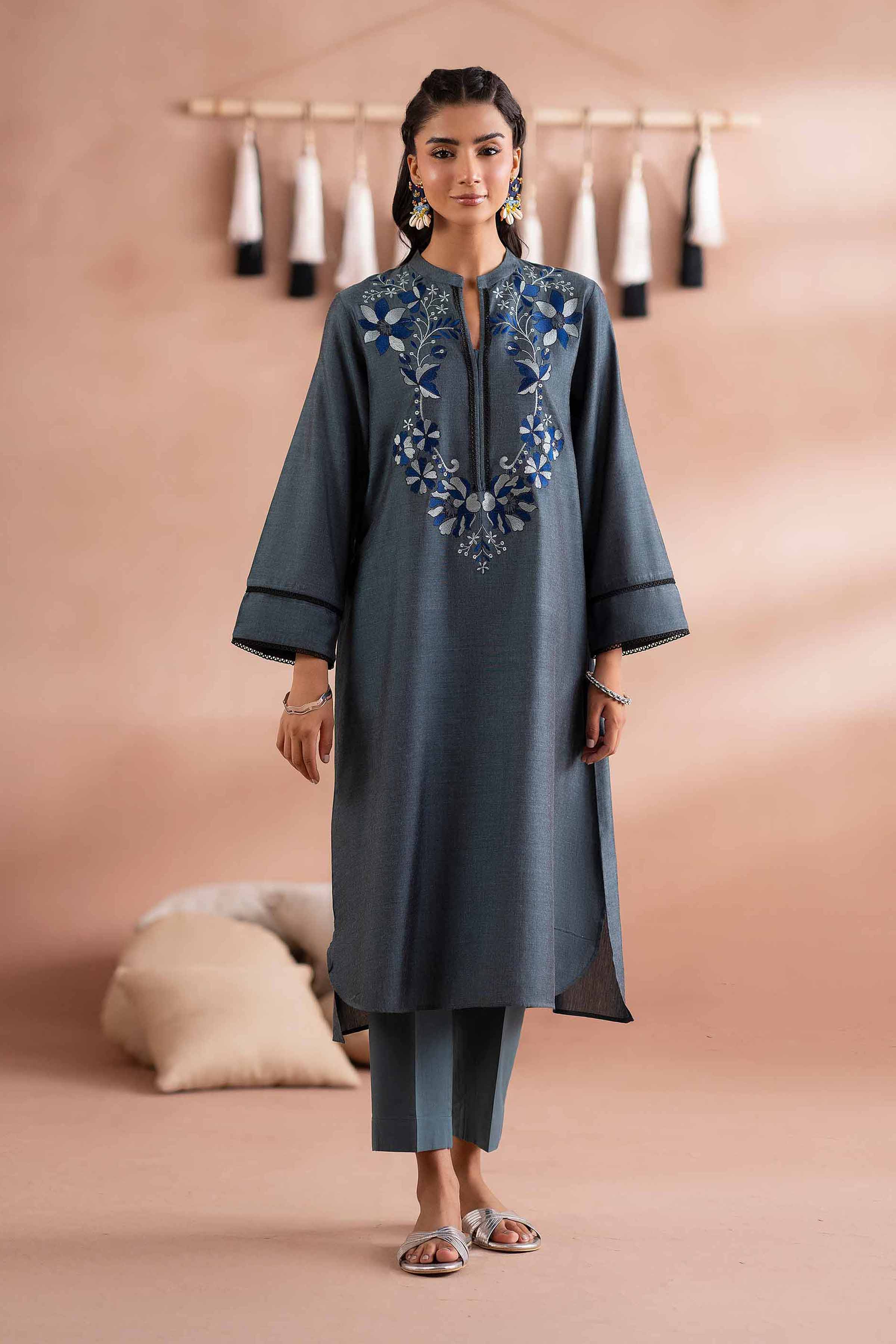 Embroidered Shirt - PS25-215 for Women - Pret Collection | Nishat | Shop Online