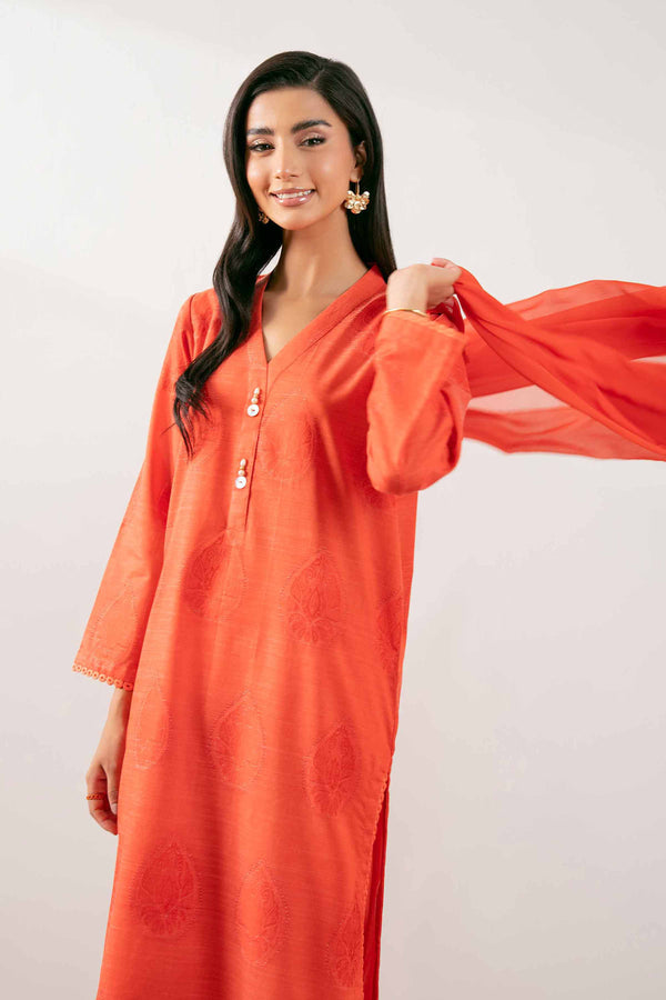 3 Piece - Basic Suit - PS25-263 for Women - Pret Collection | Nishat | Shop Online