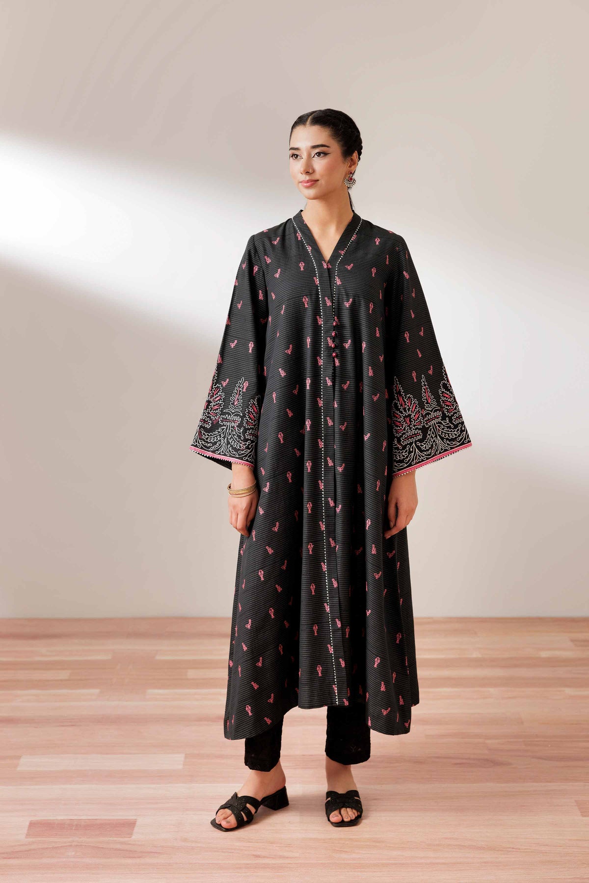 Printed Embroidered Jacket - PS25-73 for Women - Pret Collection | Nishat | Shop Online