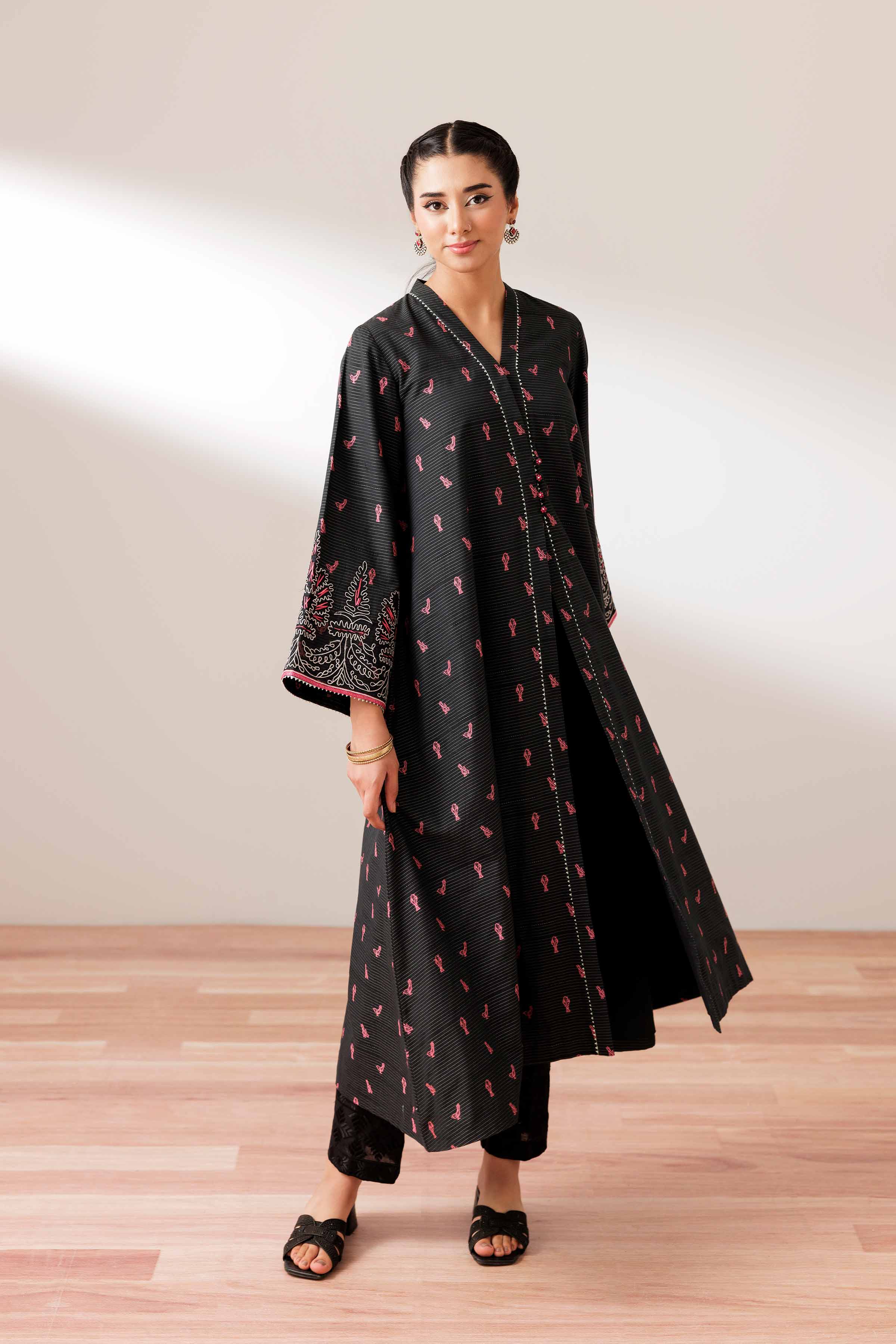 Printed Embroidered Jacket - PS25-73 for Women - Pret Collection | Nishat | Shop Online