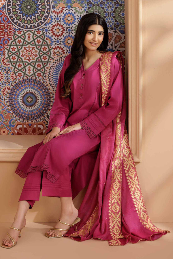 3 Piece - Basic Suit - PS25-85 for Women - Pret Collection | Nishat | Shop Online