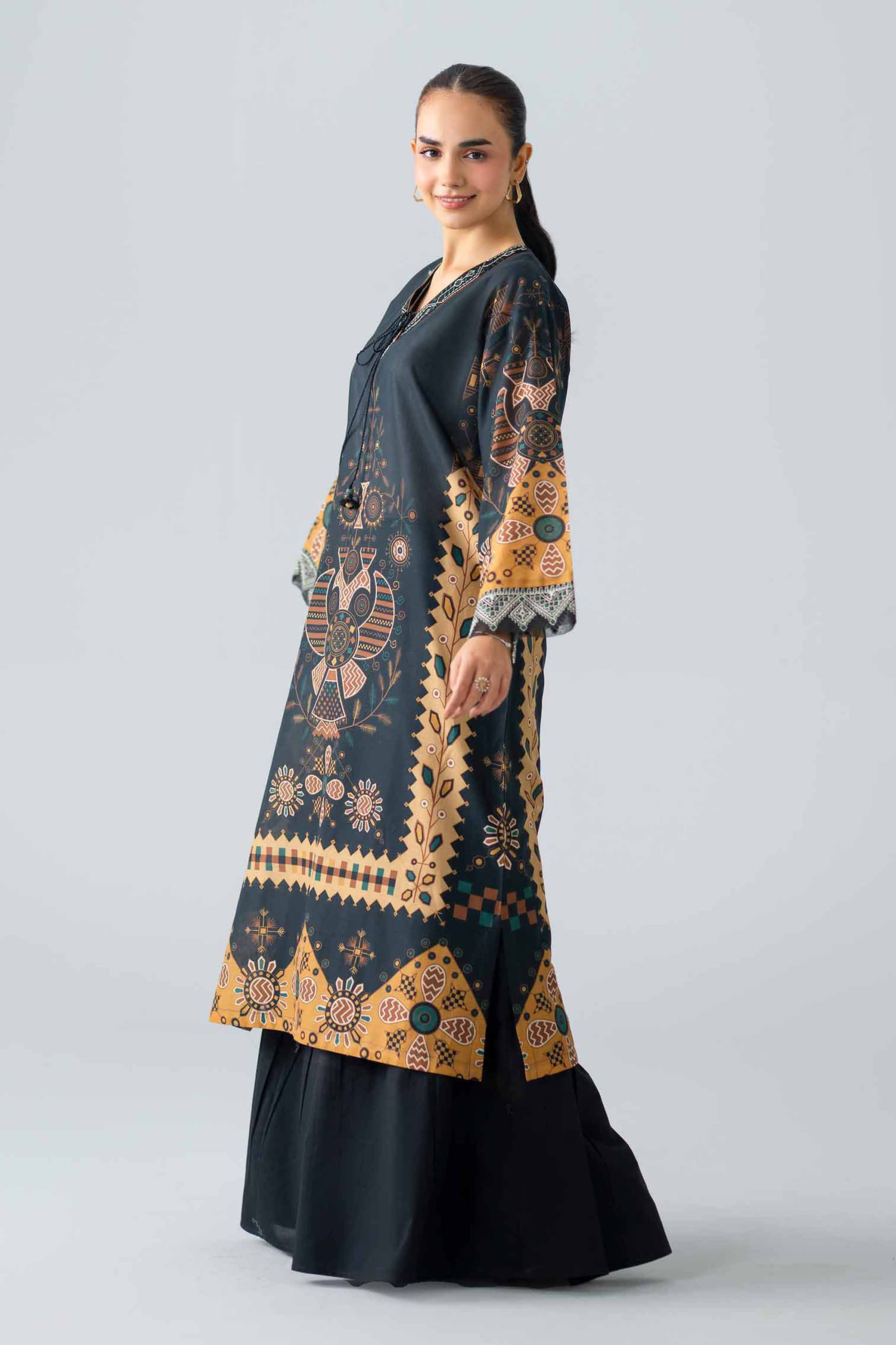 Printed Embroidered Shirt - PS26-09