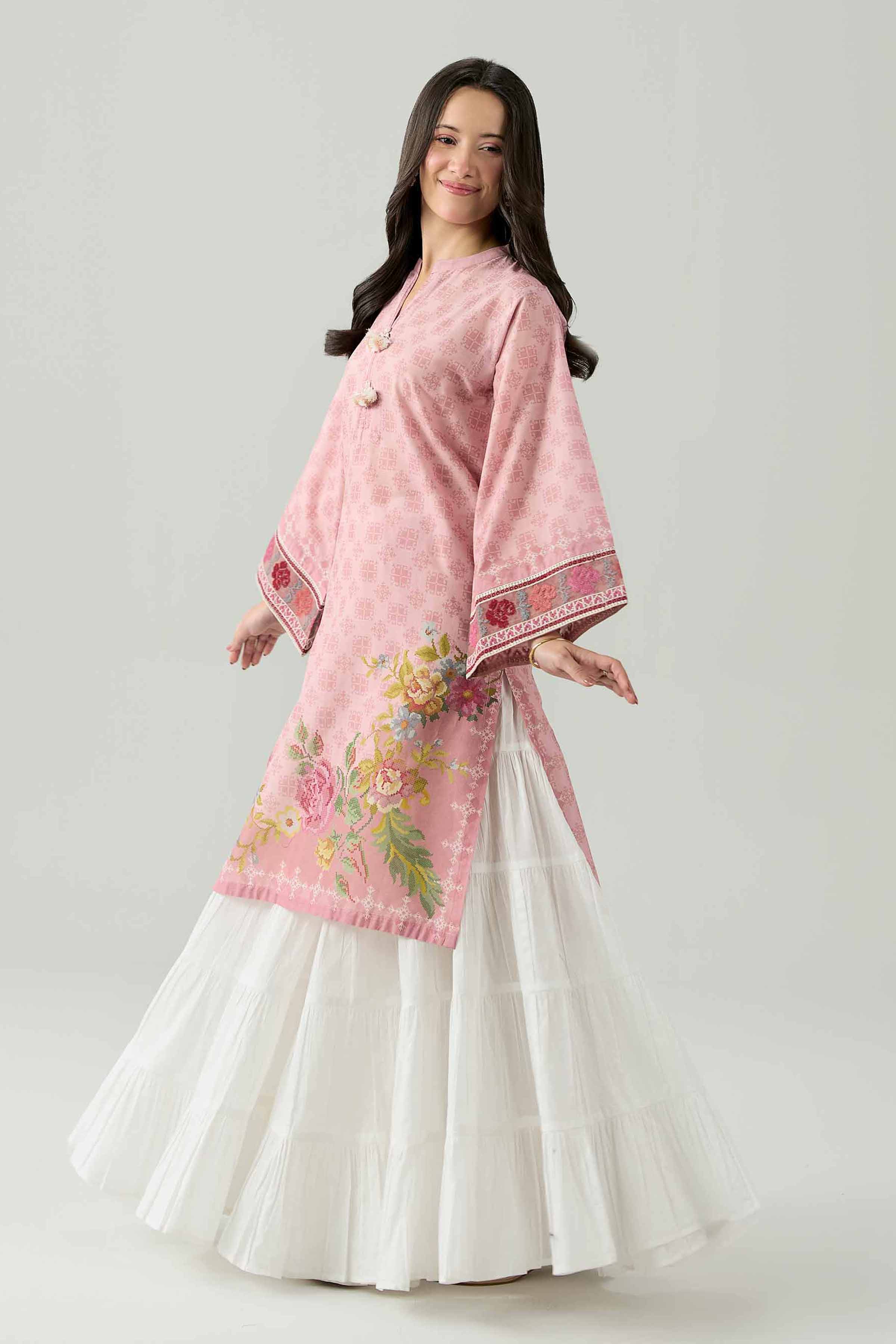Printed Embroidered Shirt - PS26-10