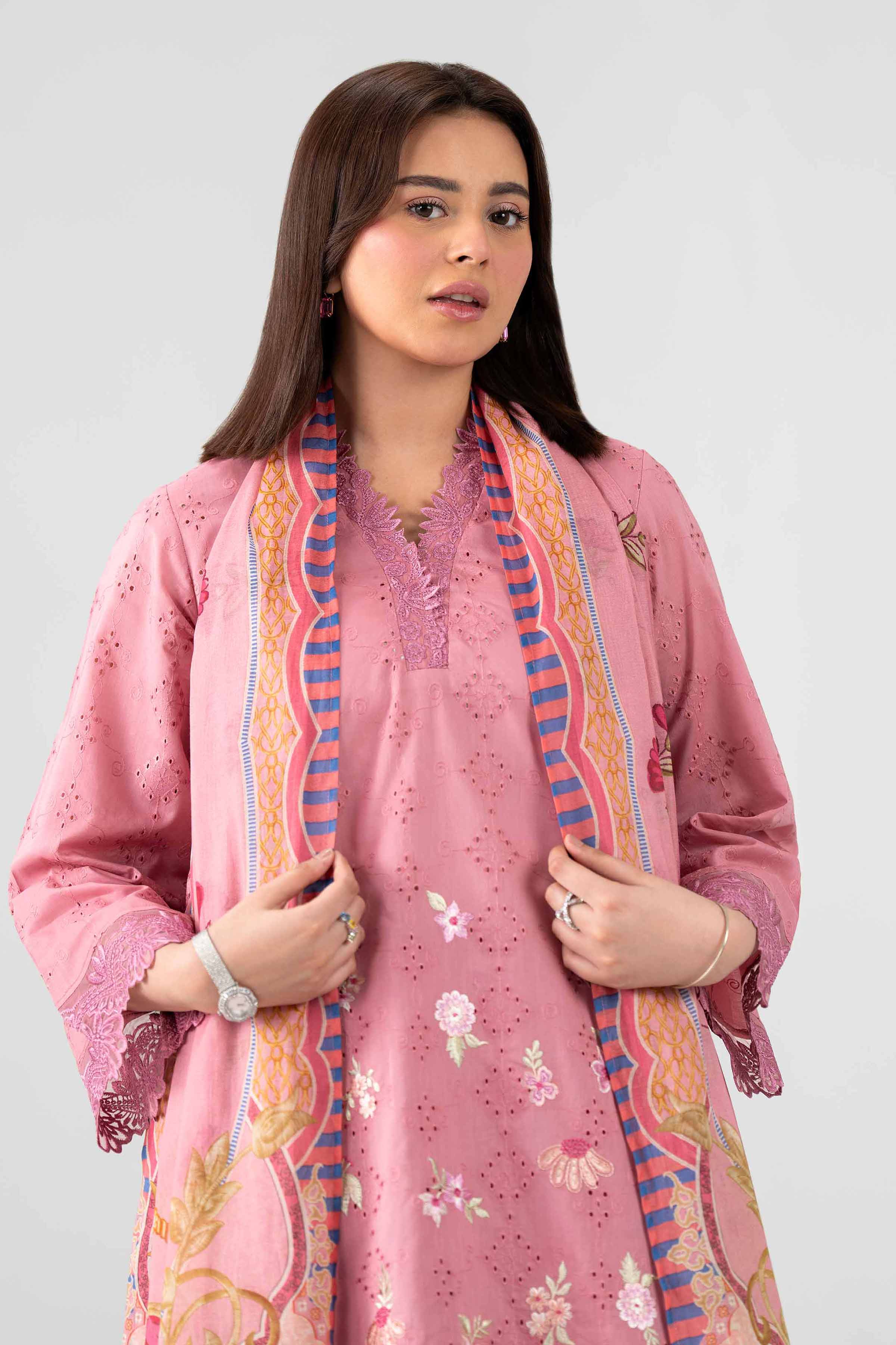 3 Piece - Embroidered Suit - PS26-118