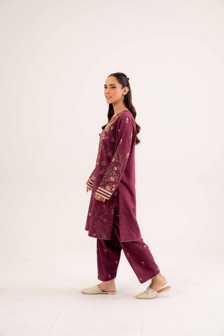 2 Piece Plum Karandi Co-ord Set