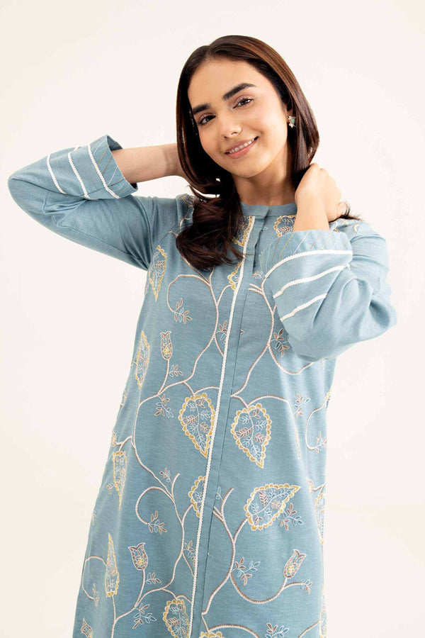 Aqua Karandi Embroidered Winter Shirt