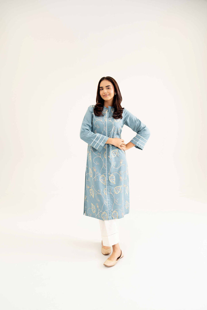 Aqua Karandi Embroidered Winter Shirt