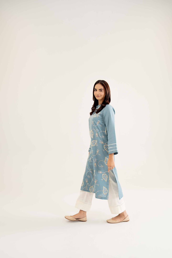 Aqua Karandi Embroidered Winter Shirt