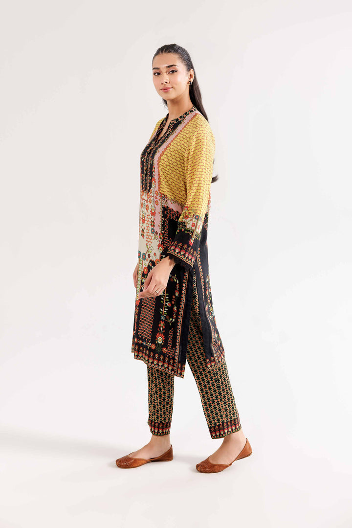 2 Piece Linen Multi Printed Suit