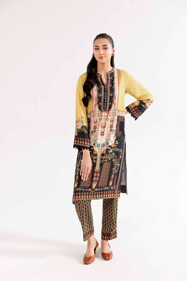 2 Piece Linen Multi Printed Suit