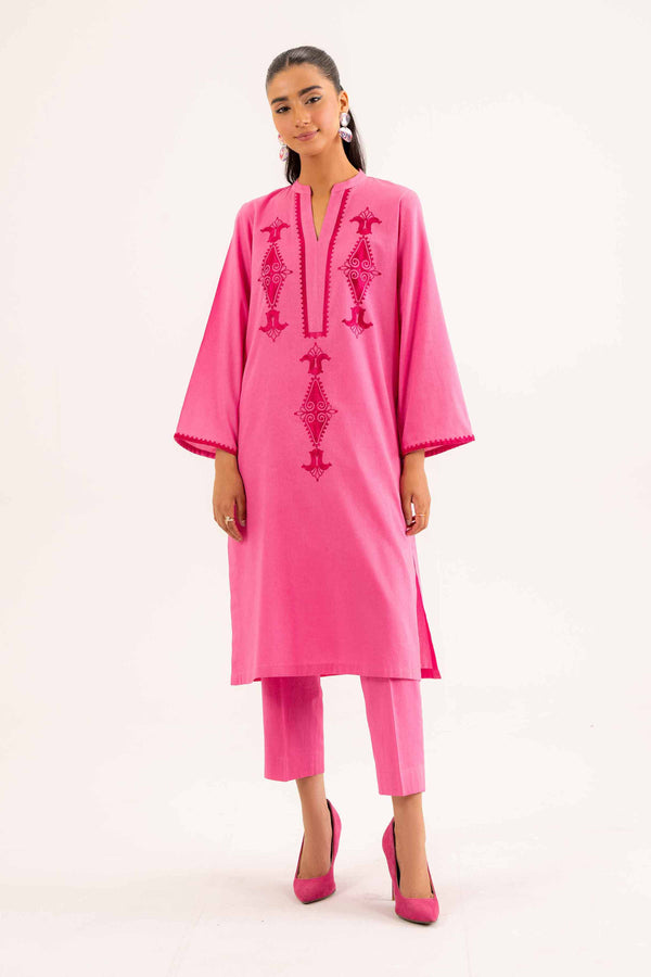 2 Piece Pink Dobby Co-ord Set