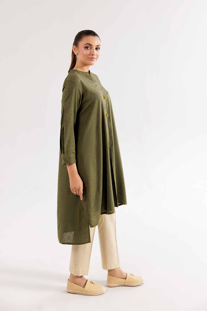 Karandi Green Basic Shirt