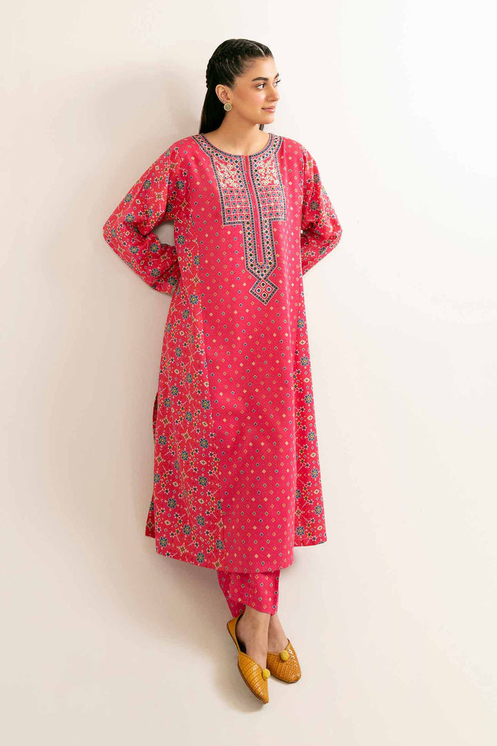 2 Piece Pink Karandi Suit